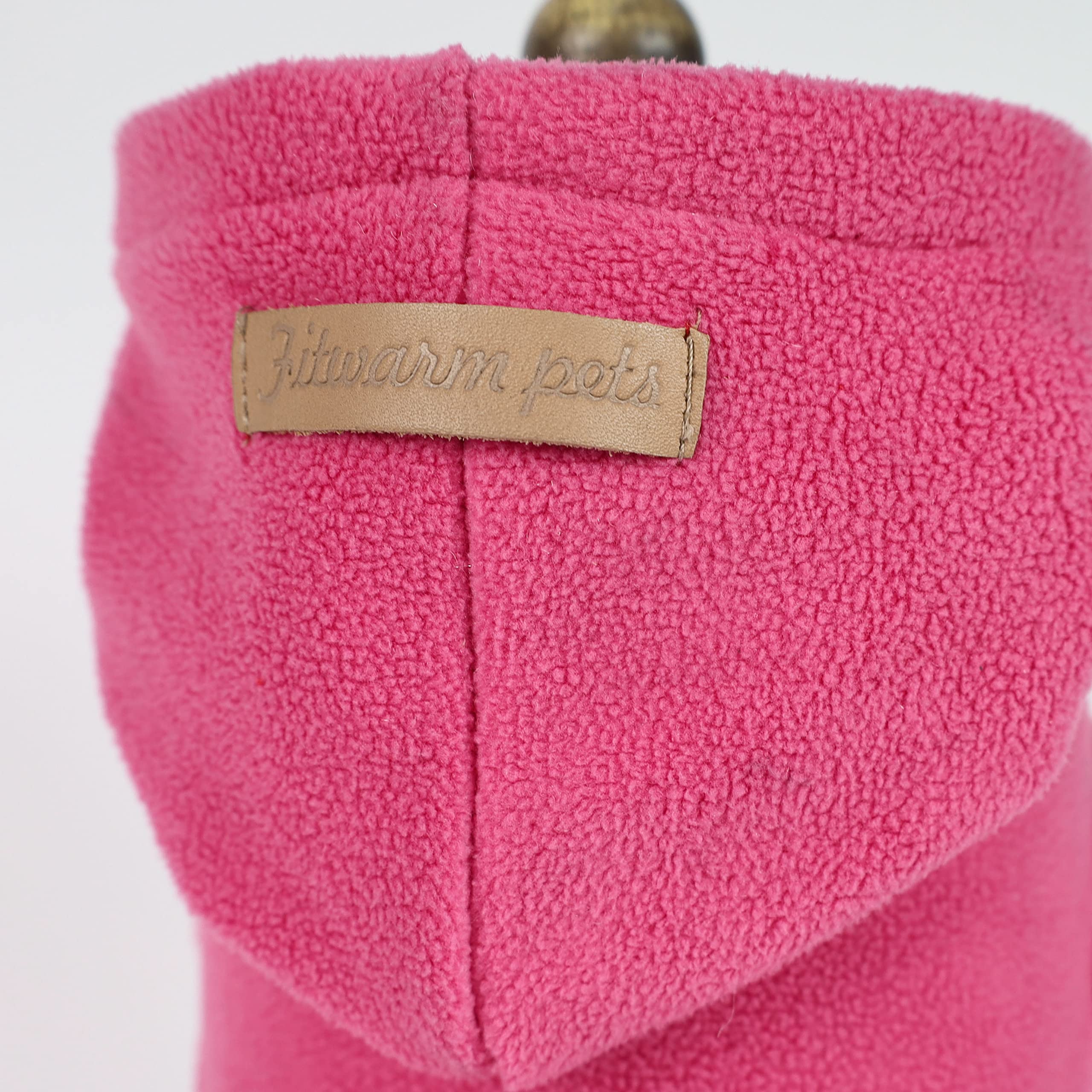 Fitwarm Soft Fleece Girl Dog Hoodie Dress Puppy Hooded Coat Thermal Outfit Doggie Vest Sweater Pet Winter Clothes Cat Jackets Pi
