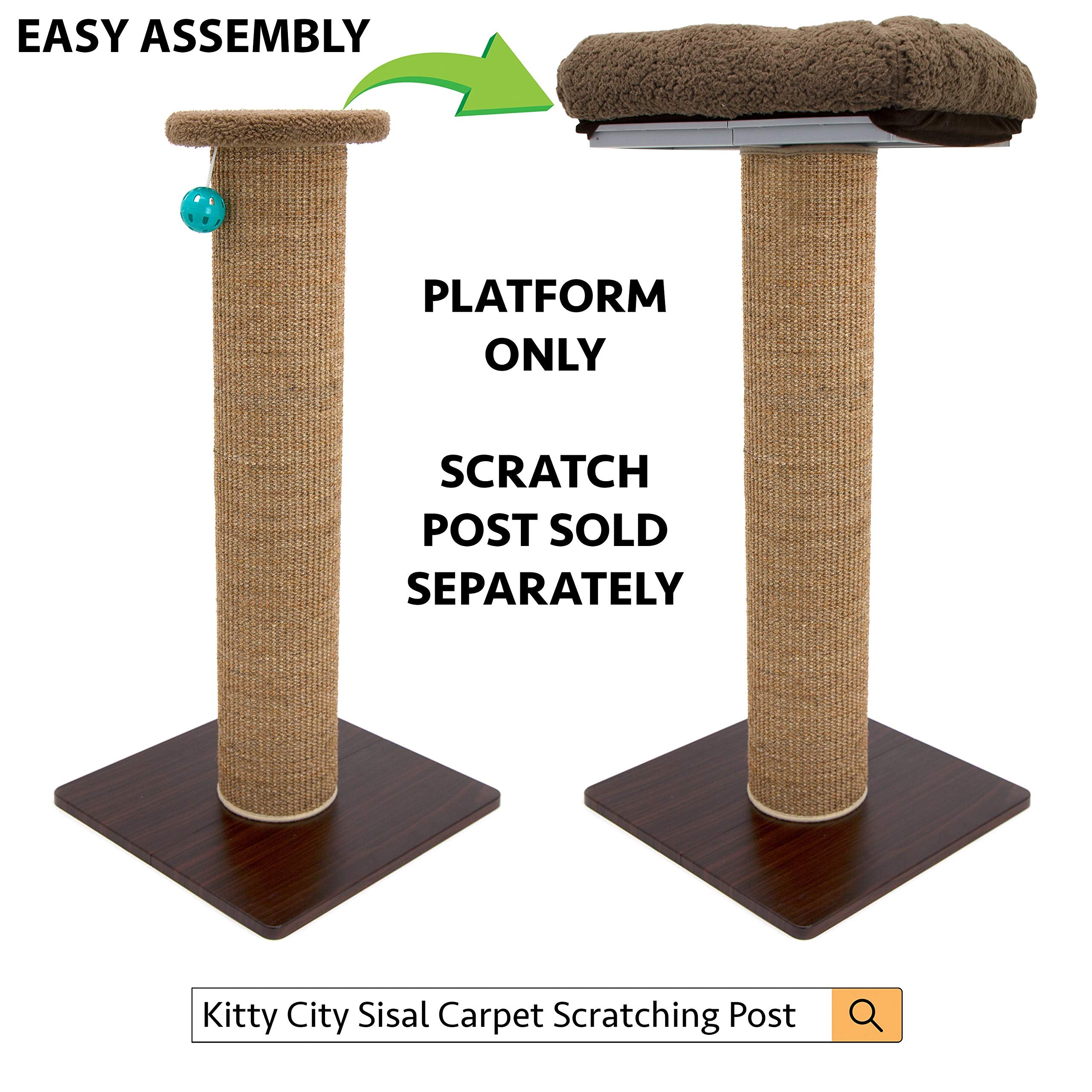 Kitty City Sisal Post Cat Scratchers And Cushion