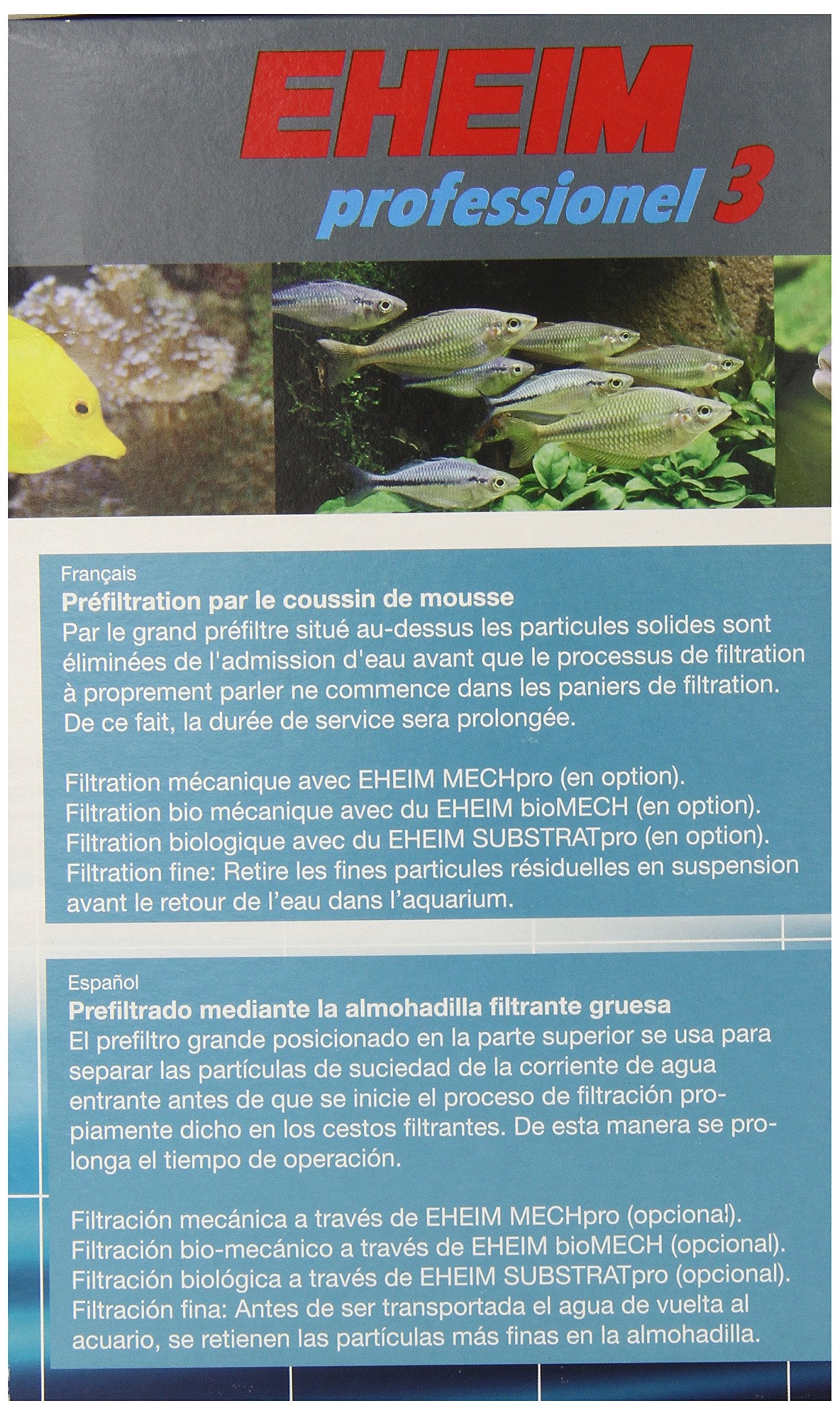 Eheim Prefilter Fine Pad Pro 3 for Aquarium, 1.00 x 1.00 x 1.00 inches, Blue, Model 8606