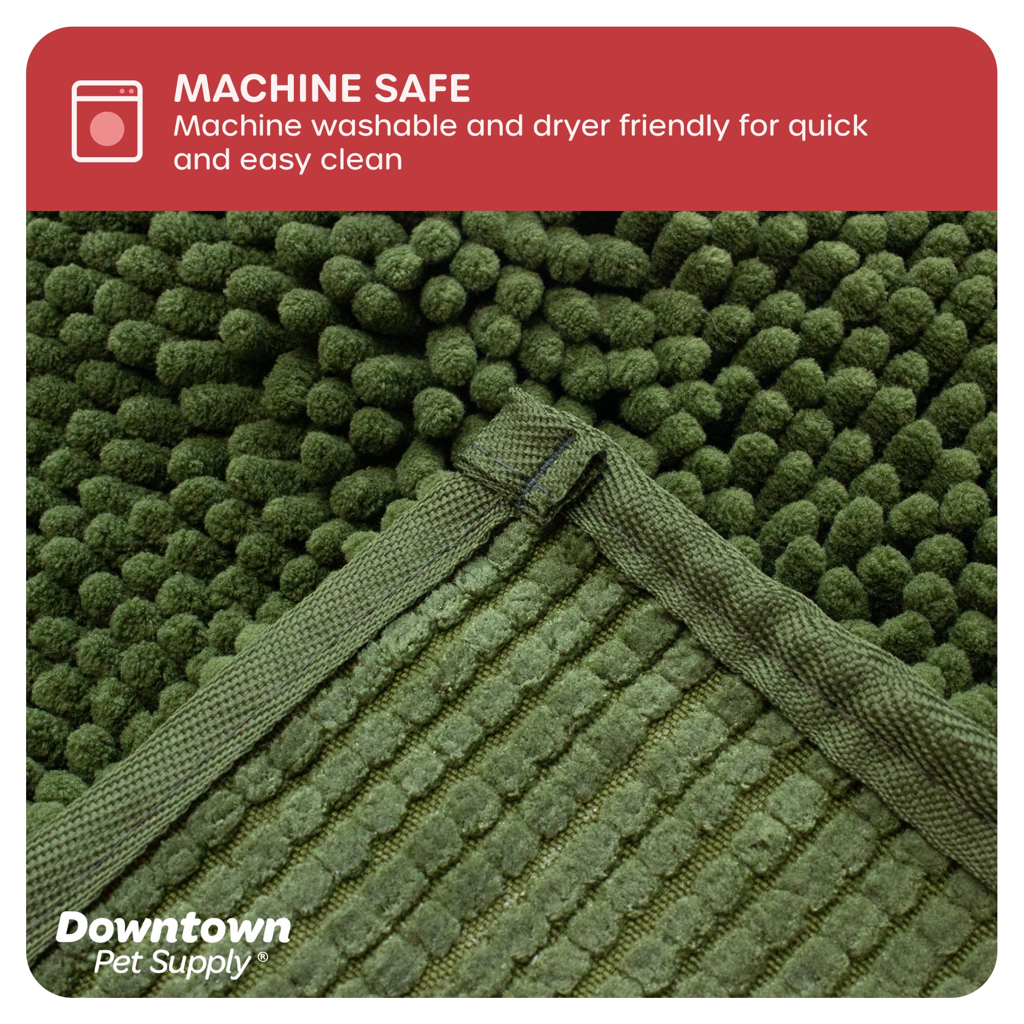 My Doggy Place - Microfiber Door Mat - Soft And Plush Pet Mat For Every Room Of The House - Dirt And Water Absorbent Mat - Washer & Dryer Safe Non-Slip Mat - Chive Runner Rug - 60 X 36 In