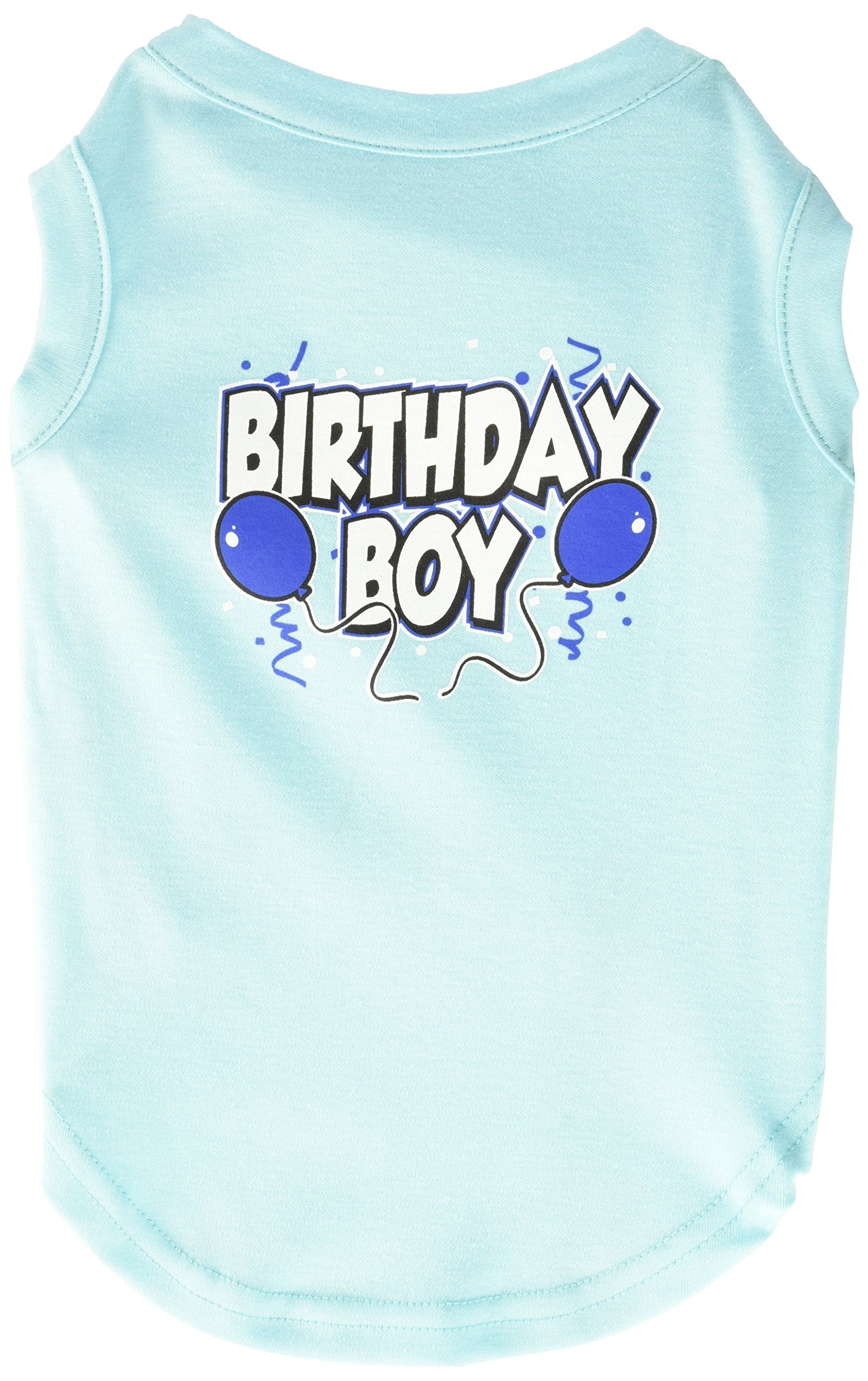 Mirage Pet Products 14-Inch Birthday Boy Screen Print Shirts, Large, Blue