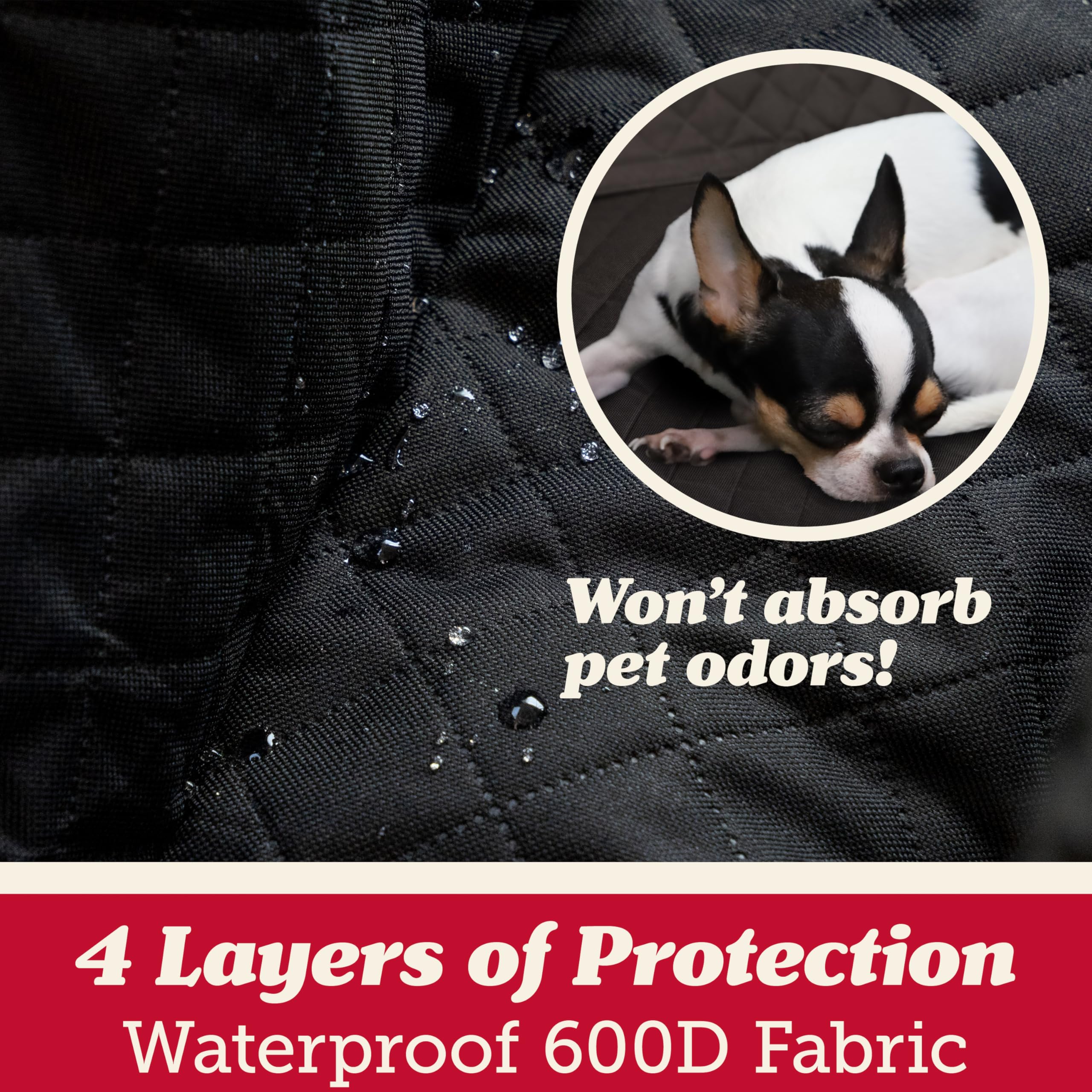 Lusso Gear Dog Car Seat Cover For Front Seat (2 Pack) - 100% Waterproof, Nonslip - Full Protection For Passenger Chair, Captain