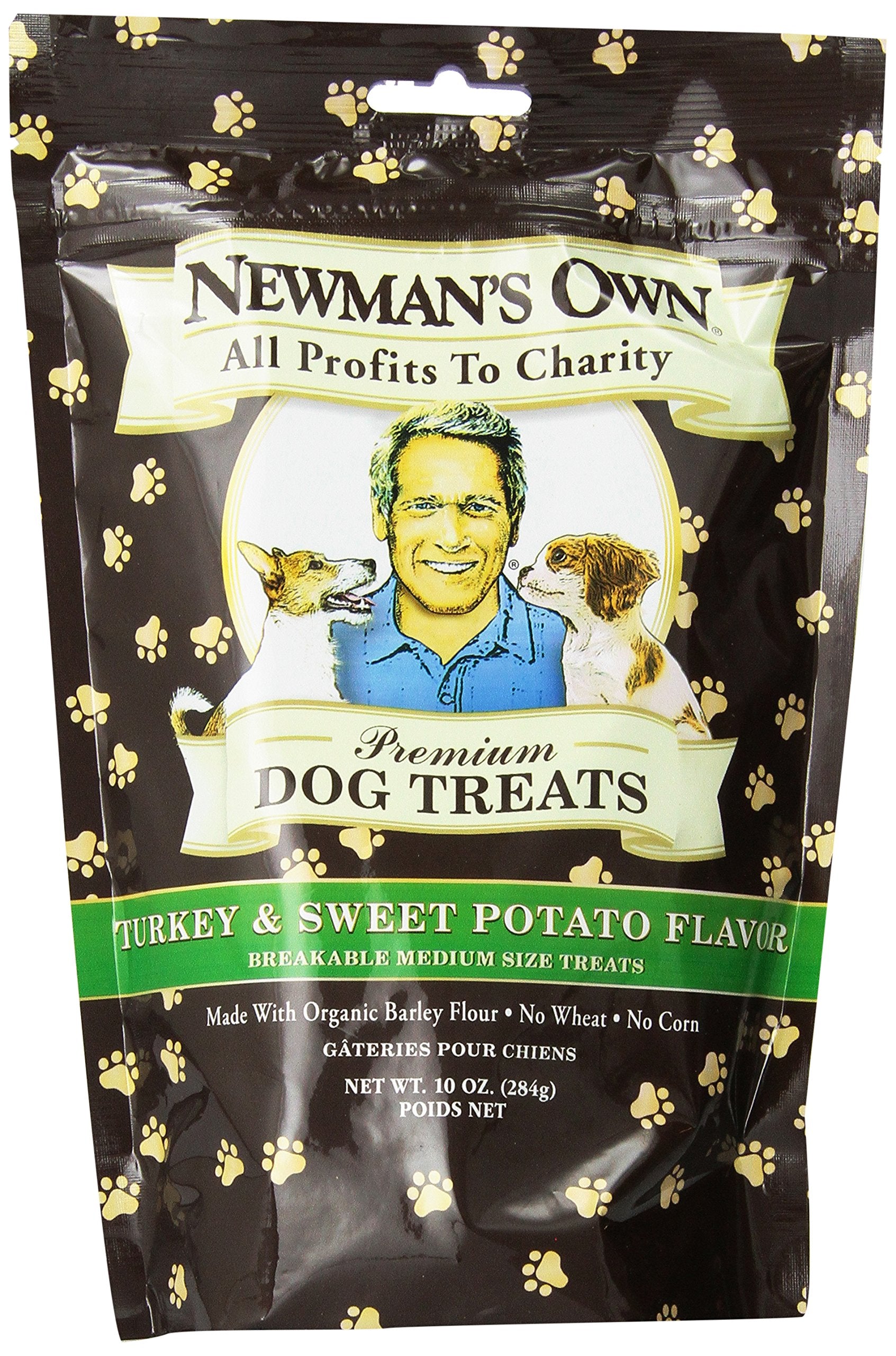 Newmans Own Dog Biscuits, Turkey & Sweet Potato - Breakable, 10-oz. (Pack of 6)