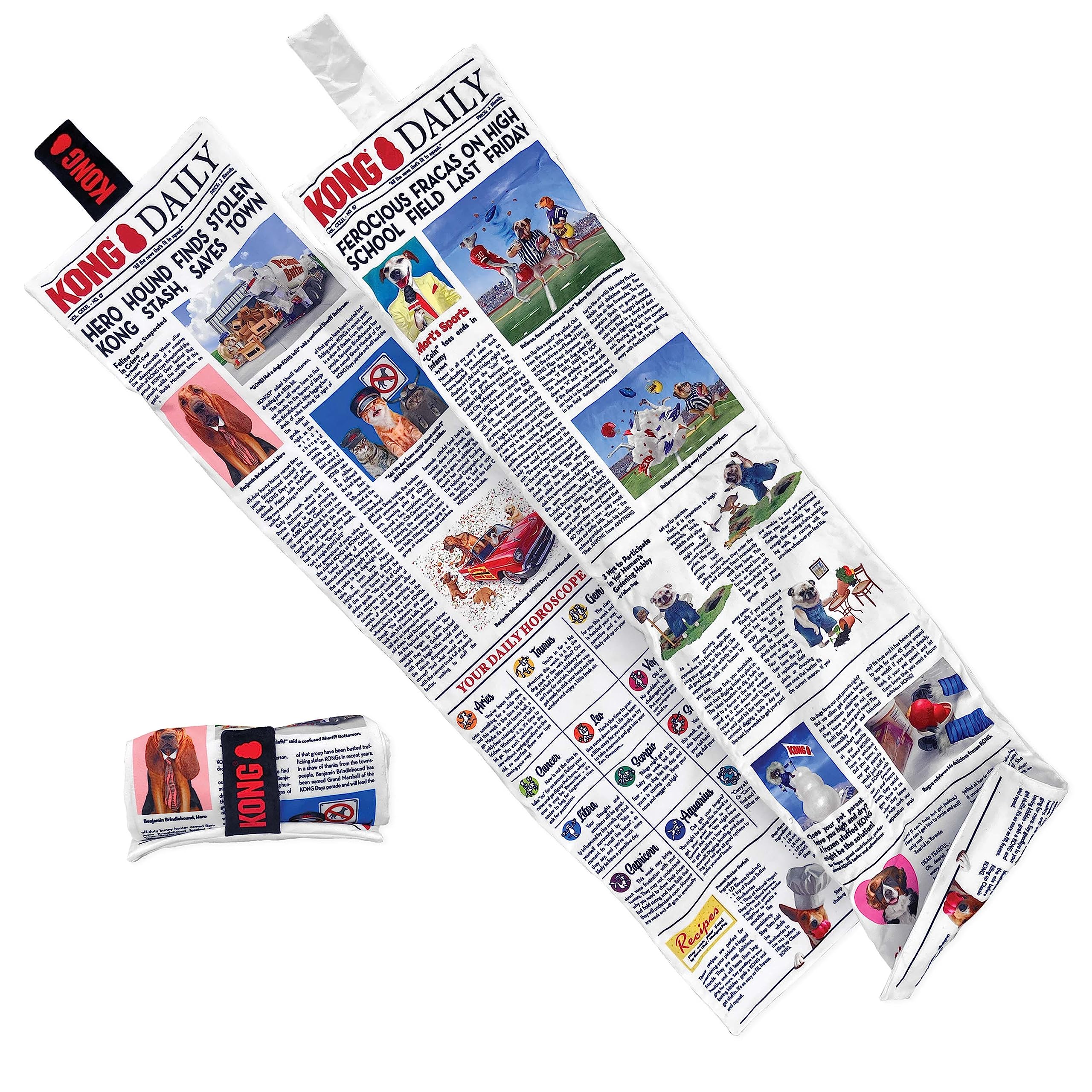 Kong Daily Newspaper Roll Xl 3 Feet Long With 6 Squeakers