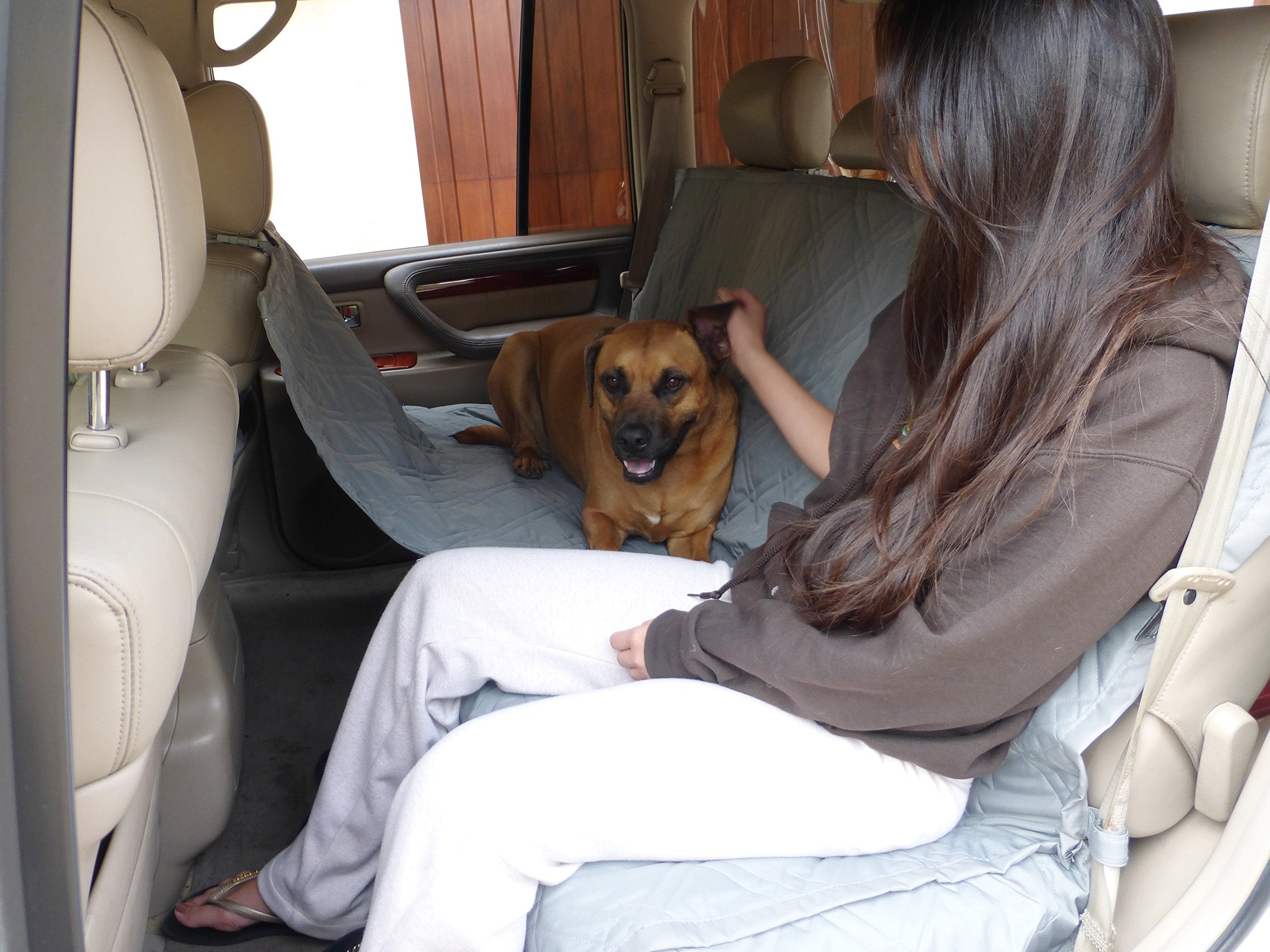 Formosa Covers Deluxe Dog Car Seat Hammock Quilted Cover with Non-Slip Backing Best for Cars Trucks and SUVs Make Travel with Yo