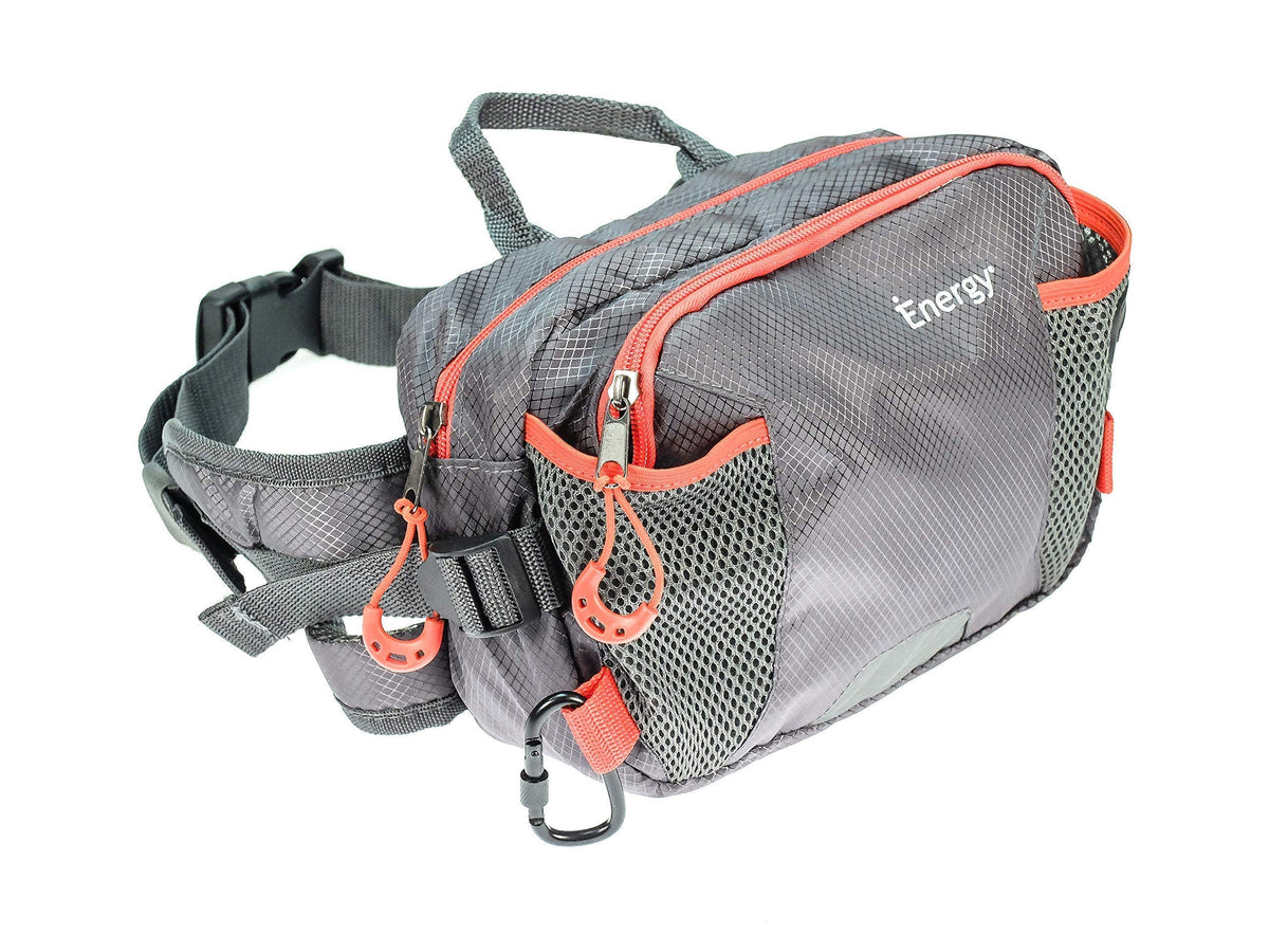 iEnergy    PAT Waist Belt for Dog Owners - Durable bumbag for Dog Walking (Red)