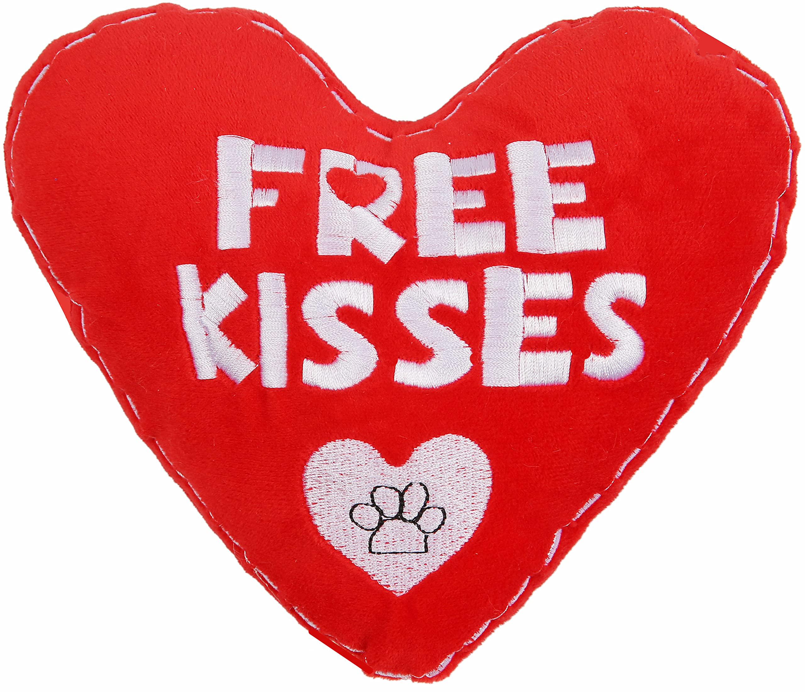 Boombone Valentines Dog Toy, Plush Dog Squeak Toy, Heart Dog Toy For Small Medium Dogs
