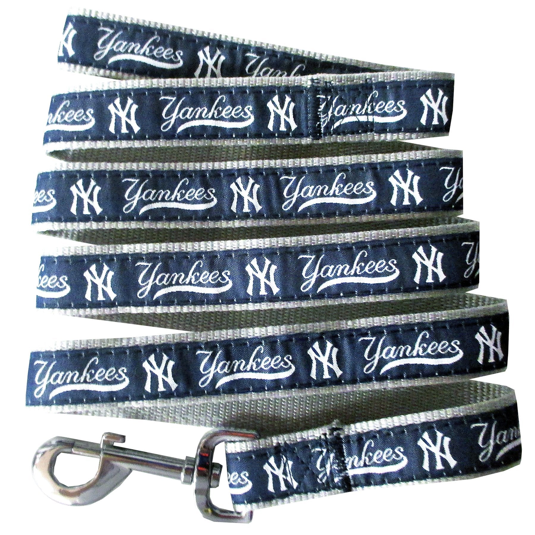 Mlb Pet Leash, Large, New York Yankees Dog Leash, Baseball Team Leash For Dogs & Cats. A Shiny & Colorful Dog & Cat Leash With Emboridered Team Name/Logo Licensed By The Mlb