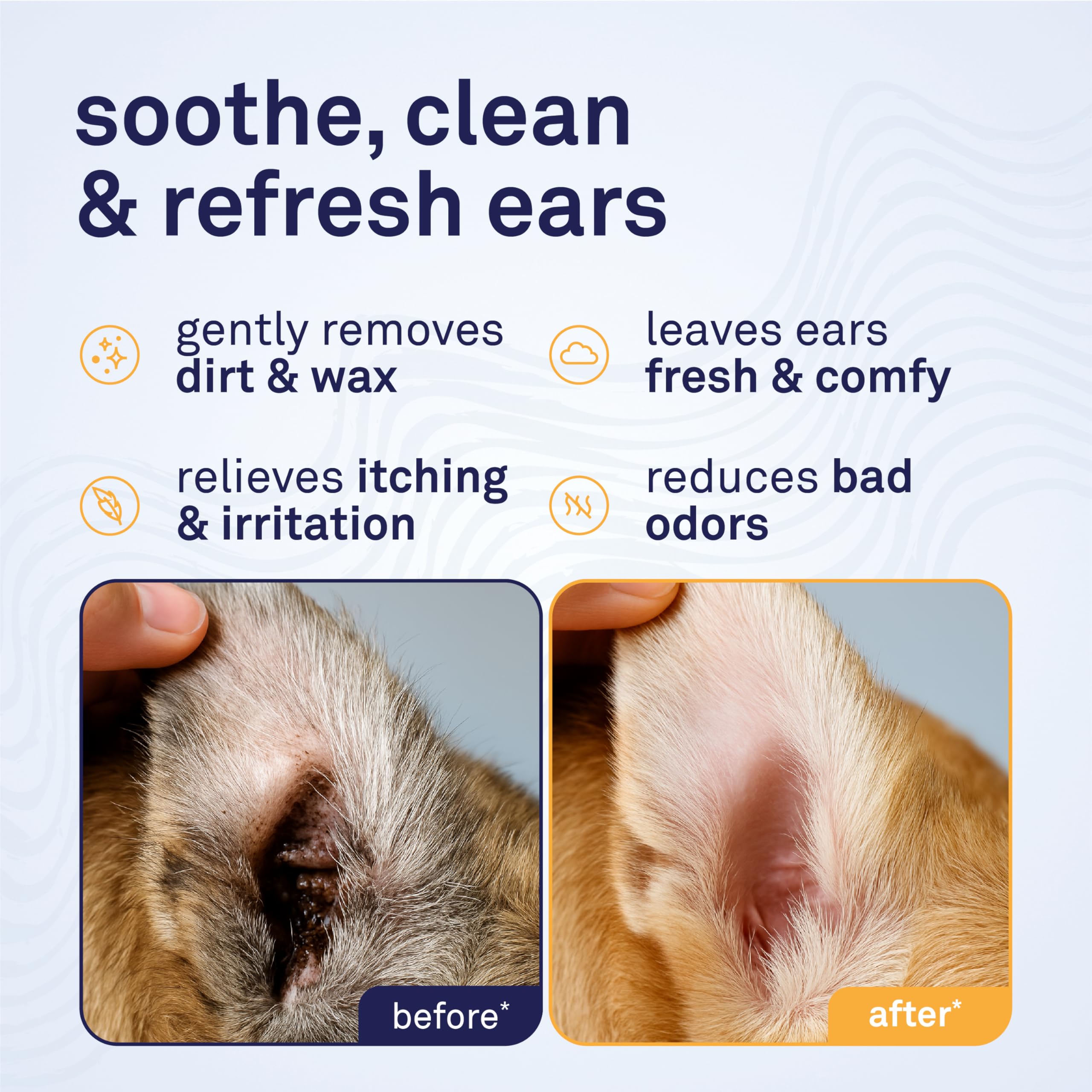 Petpost Large Dog Ear Cleaner Wipes | Ultra Soft XL Cotton Pads in Coconut Oil Aloe Solution | Remedy for Dog Ear Rinse & Cleans