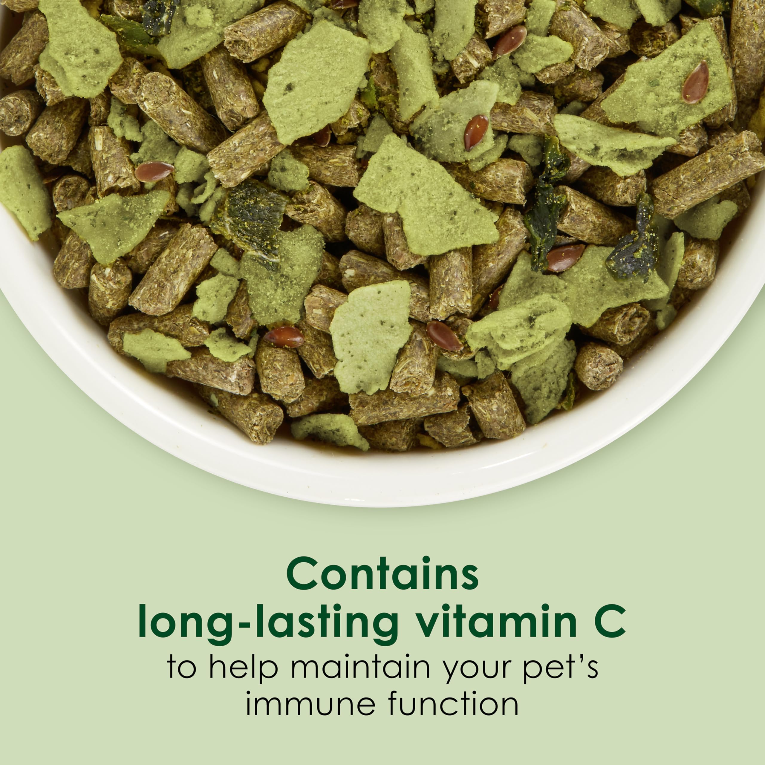 Kaytee Super C Greens, Daily Food Topper with Superfoods for Small Animal Pets, Contains Long-Lasting Vitamin C for Immune Suppo