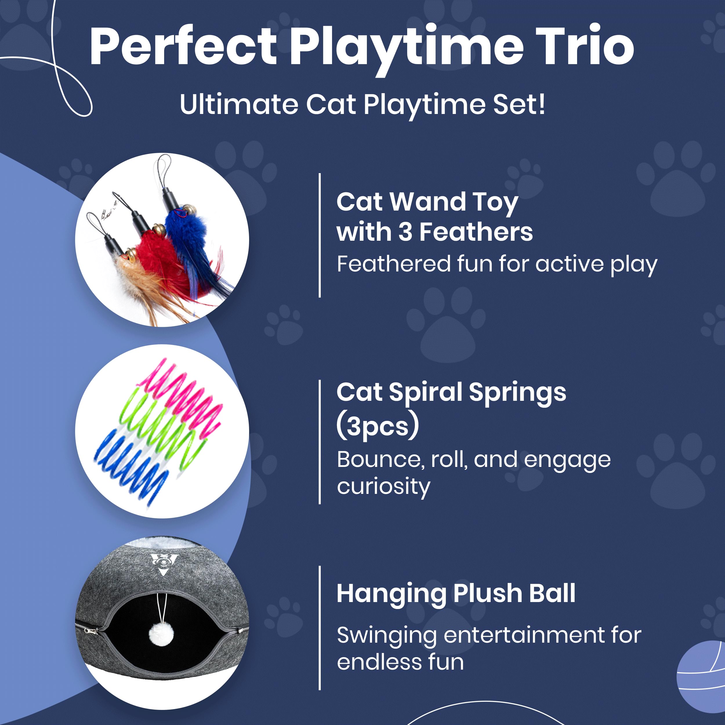 Premium Large Size 24 Inch Cat Tunnel Bed - With Upgraded Metal Zipper - Detachable Round Design - Washable - And Scratch Resist