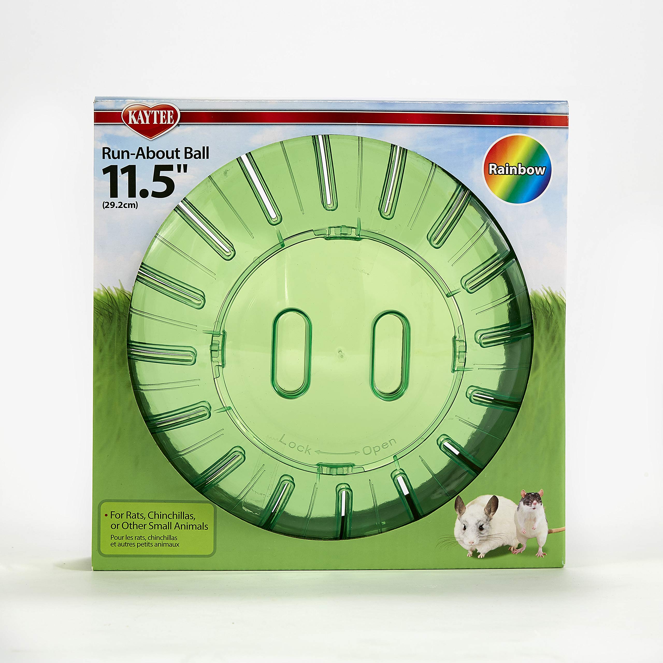 Kaytee 11.5 Assorted Color Run-About Exercise Ball For Pet Rats & Chinchillas
