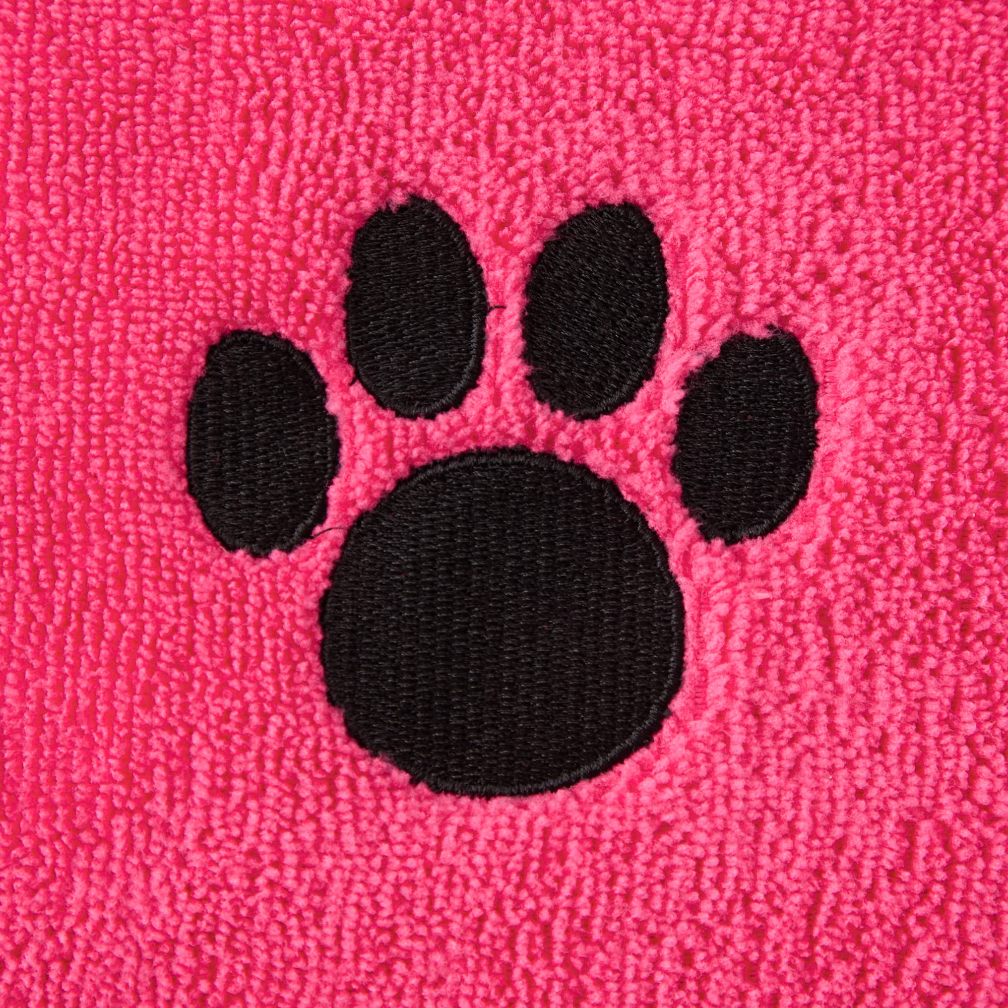 RASPBERRY SORBET - EMBROIDERED PAW SMALL PET ROBE