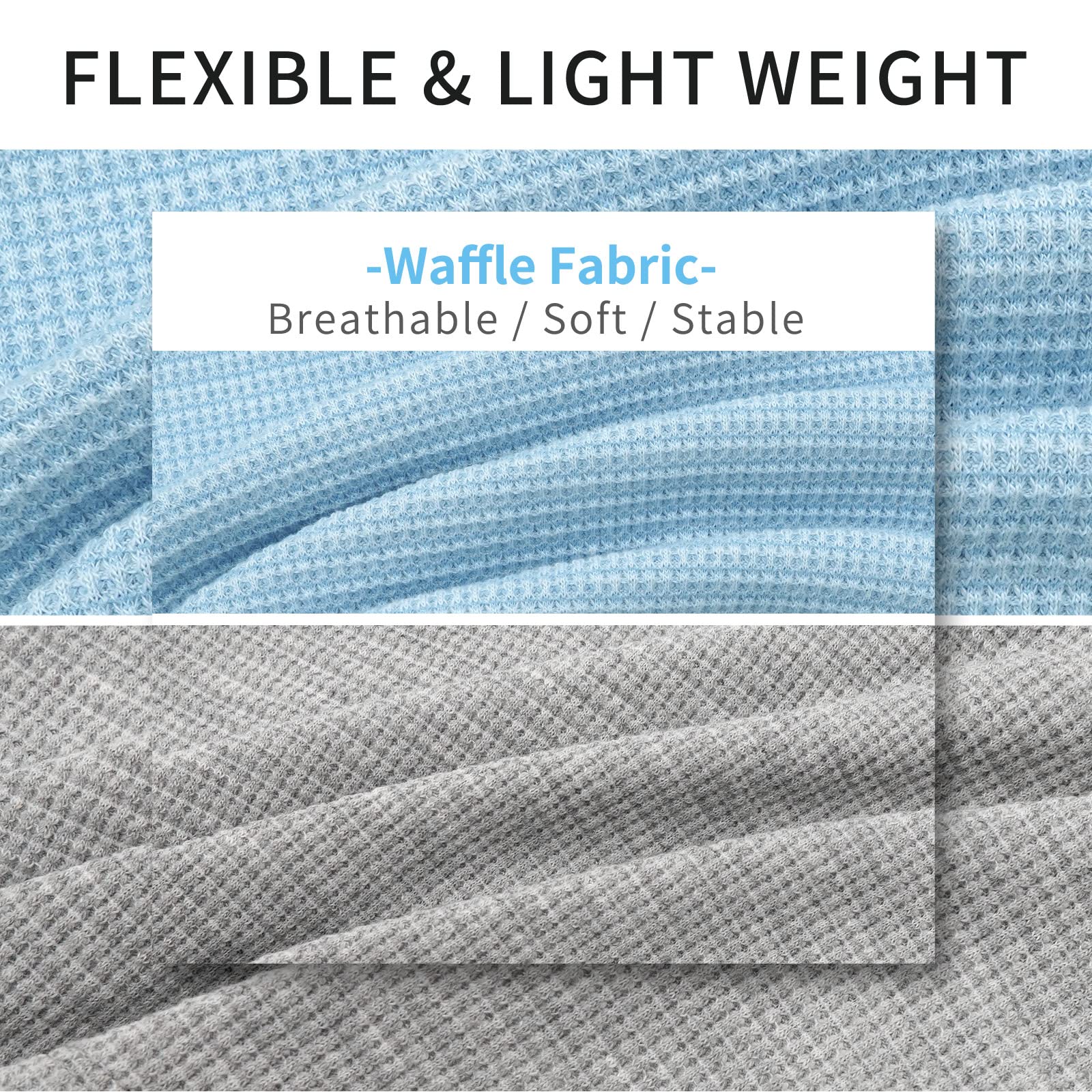 Kyeese 2Pack Dog Shirts Waffle For Small Dogs Stretchy Pet T-Shirts Lightweight Dog Tank Top Sleeveless Dogs Vest Breathable, La