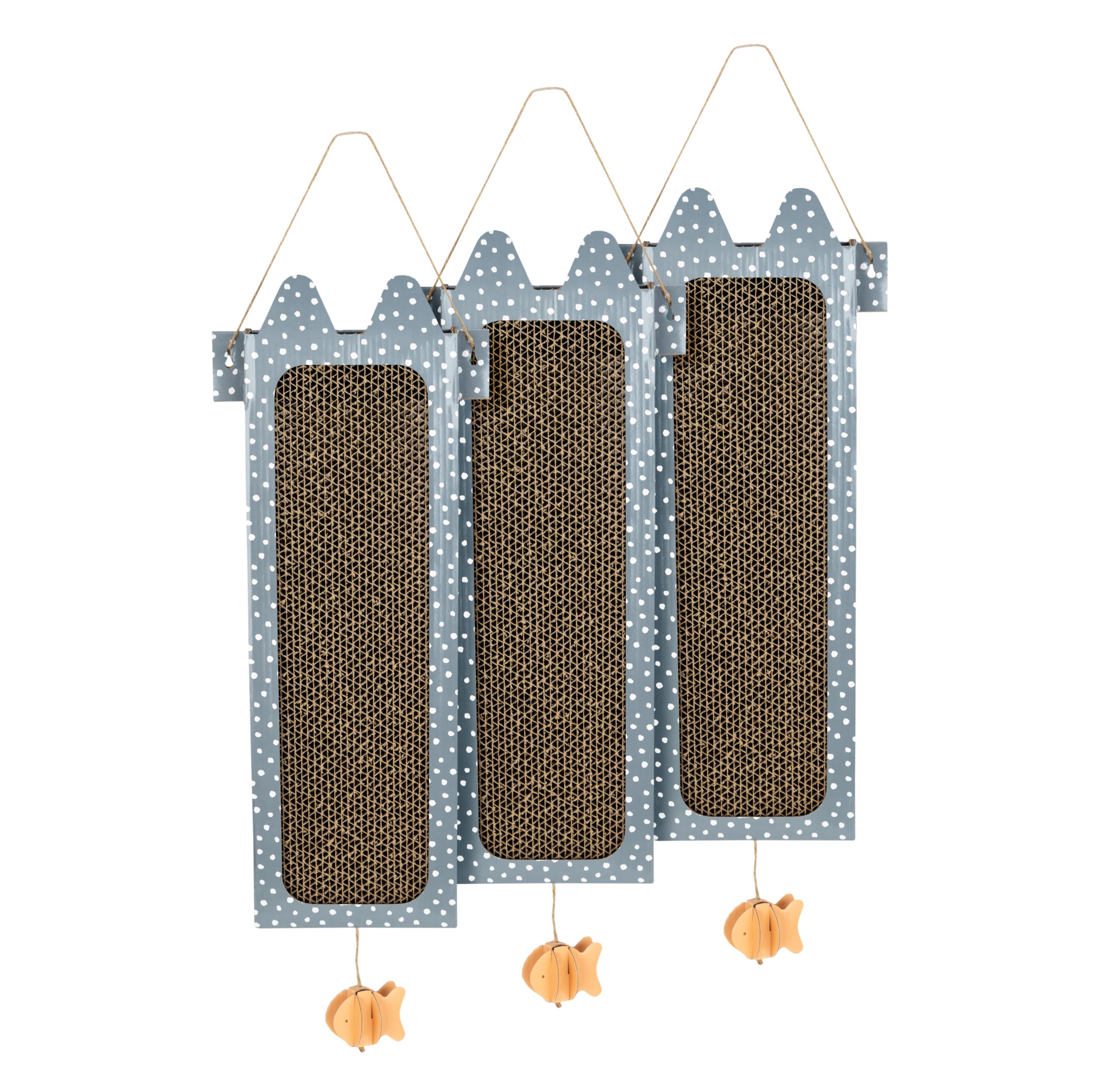 Kitty City Reversible/Double Use Hanging Scratcher 3-Pk