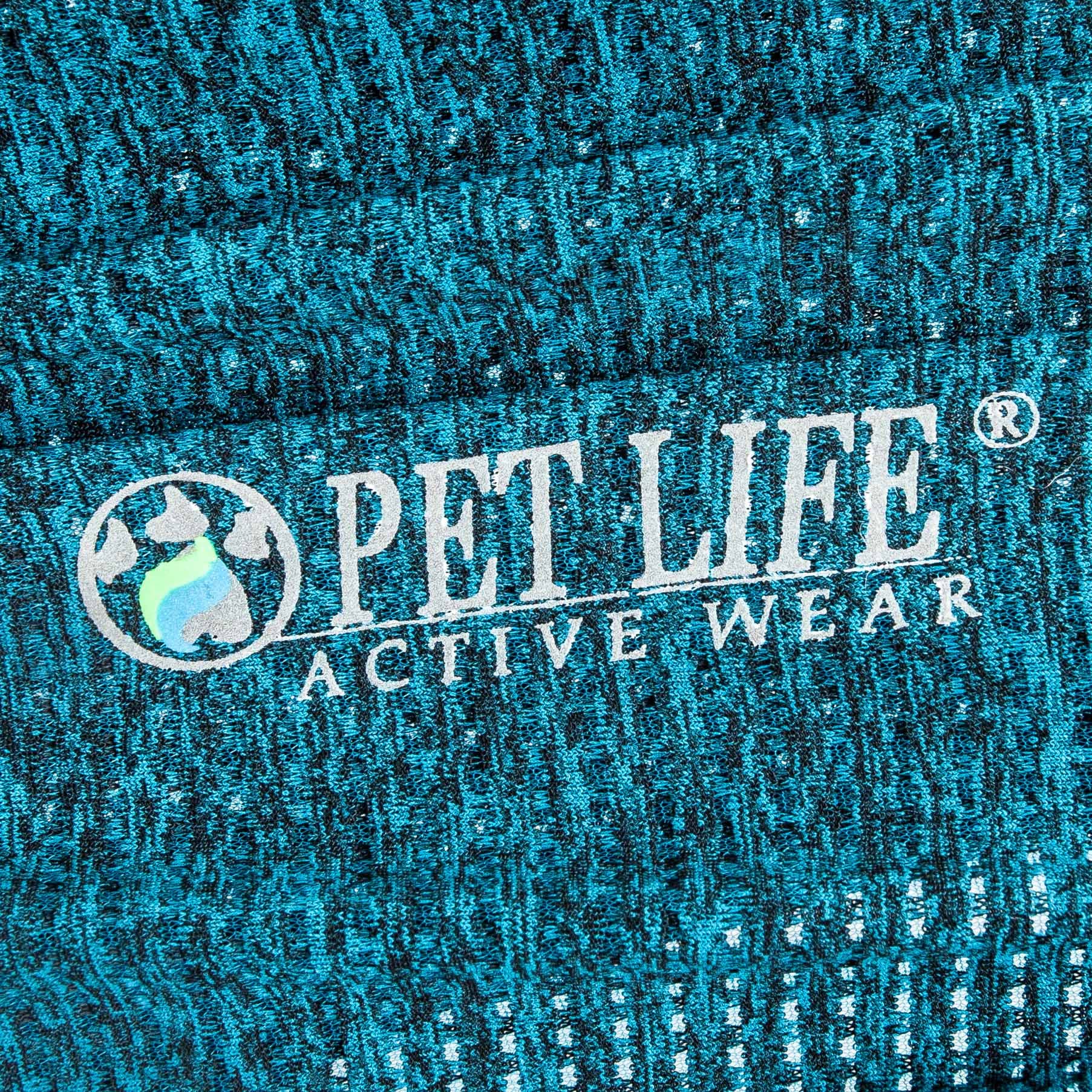 Pet Life Active 'Embarker' Heathered Performance 4-Way Stretch Two-Toned Full Body Warm Up(D0102H70W2W.)