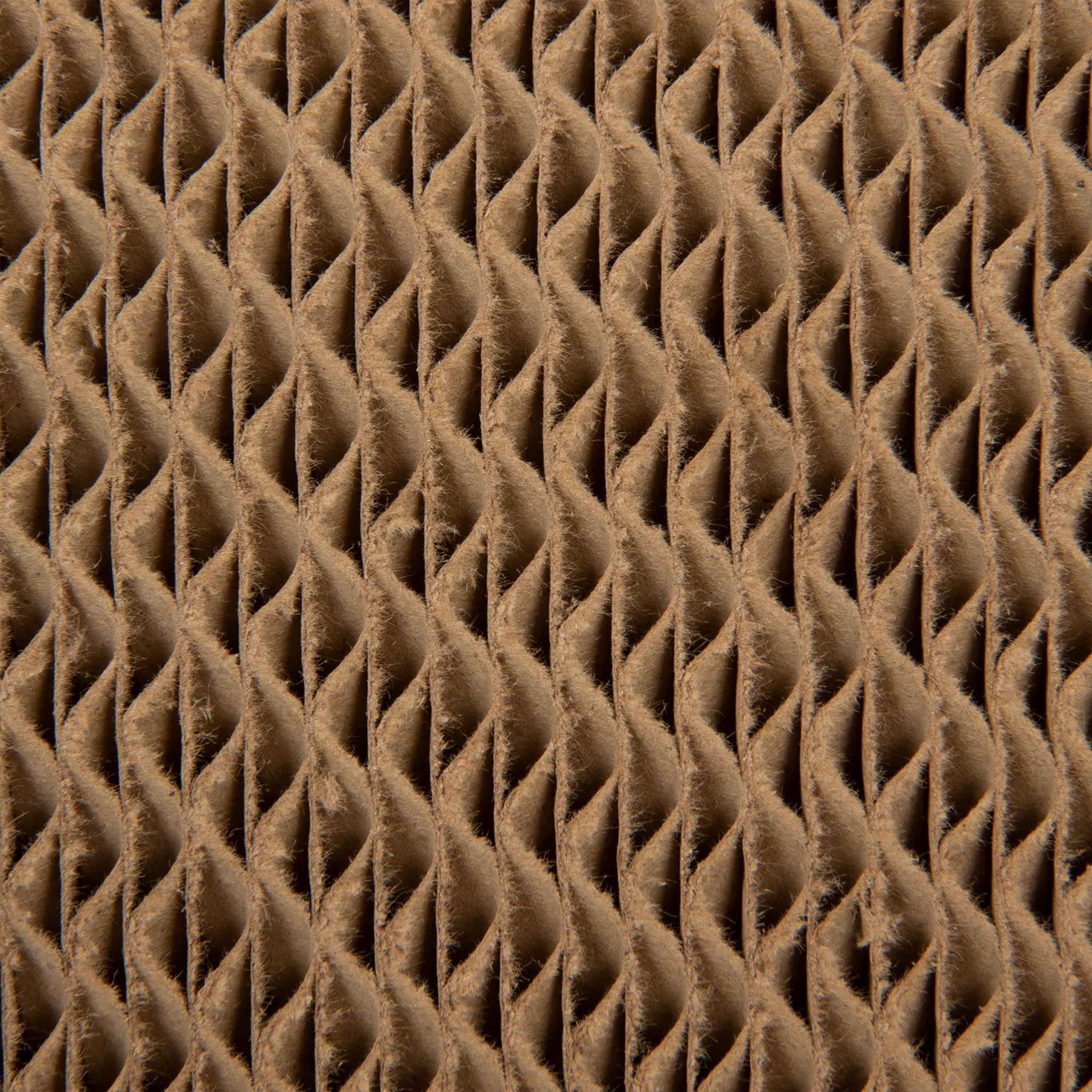 Smartykat Super Scratcher+ Scroll Corrugated Cat Scratcher, Catnip Infusion Technology - Brown, Double Wide