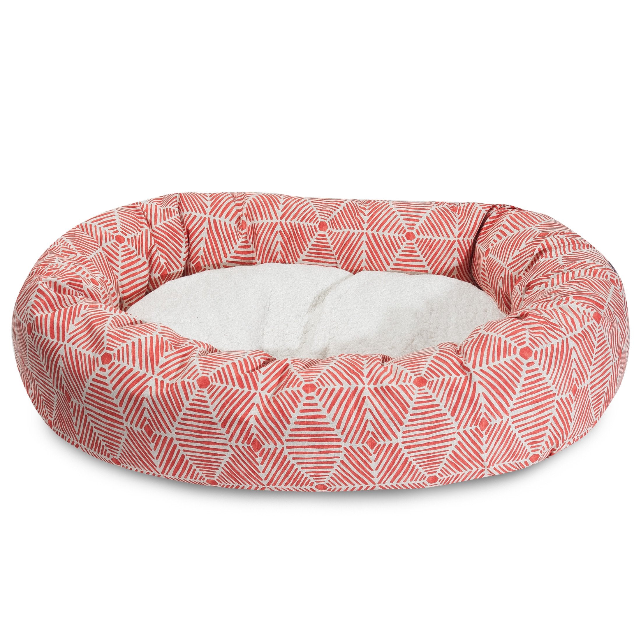 Majestic Pet 32' Charlie Salmon Sherpa Bagel Bed