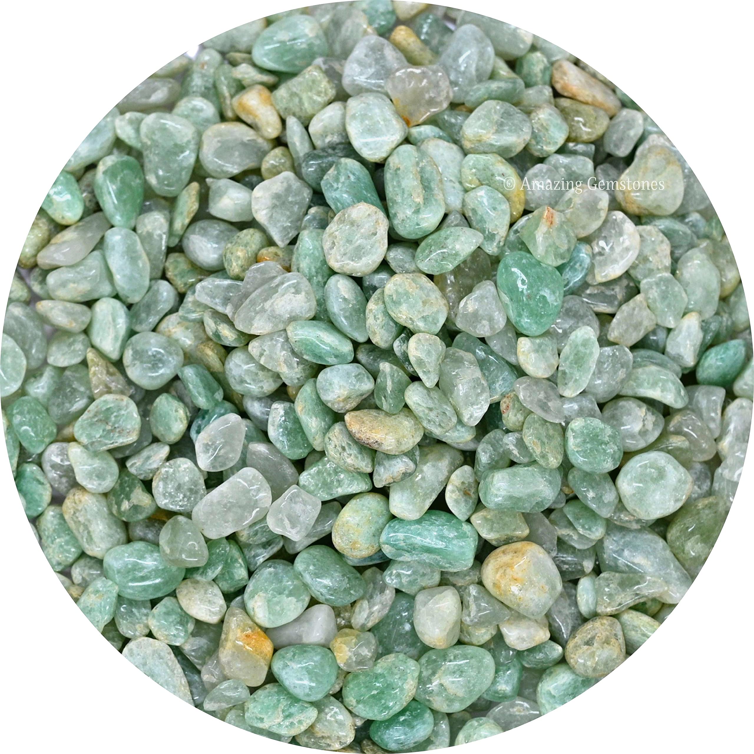 Amazing Gemstone Light Green Aventurine Crystal Chips Aquarium Gravel Rocks - Green Aventurine Chips Bulk Fish Tank Gravel, Smal