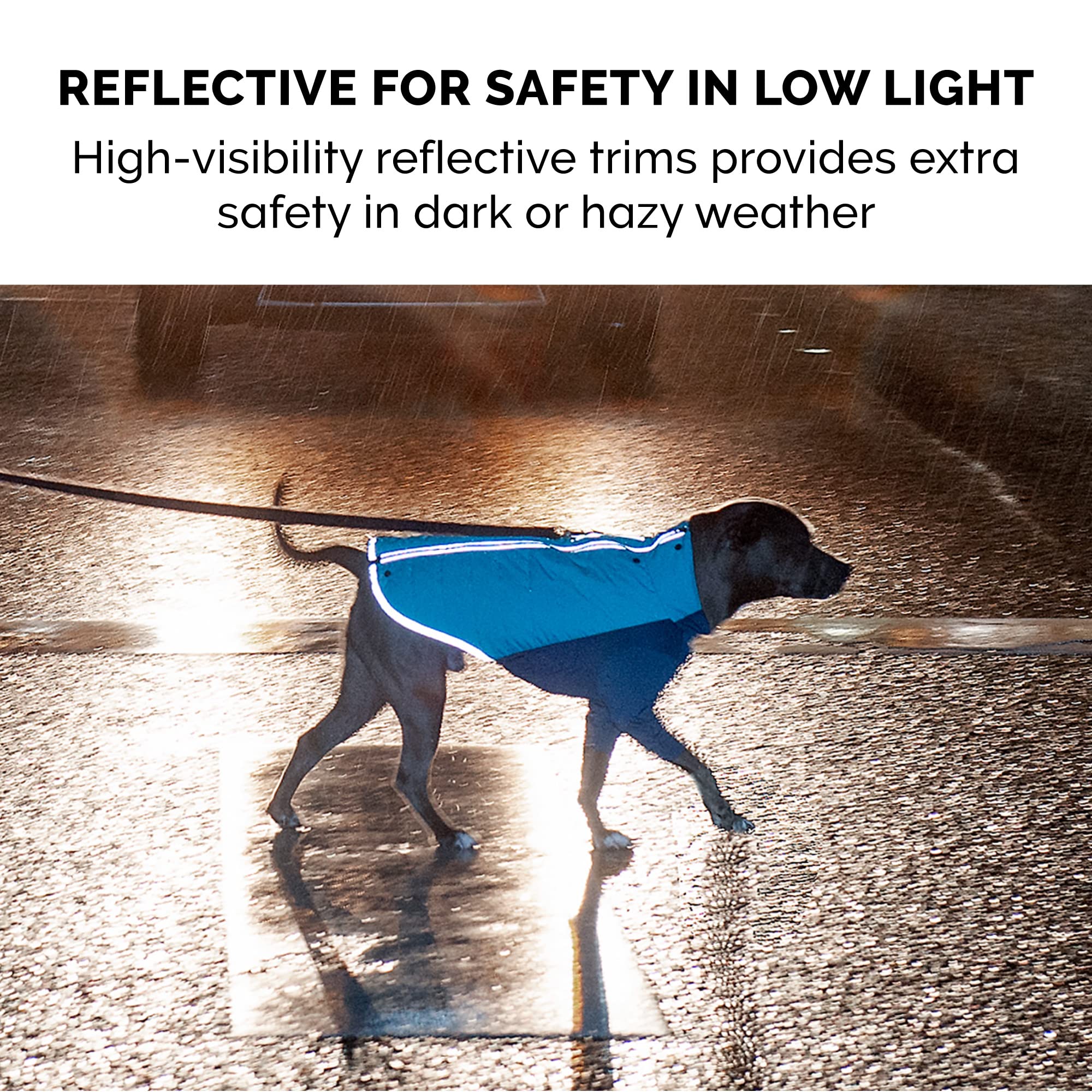 Furhaven X-Small Dog Coat Water-Repellent Pro-Fit Active Jacket, Washable - Aquamarine, Extra Small