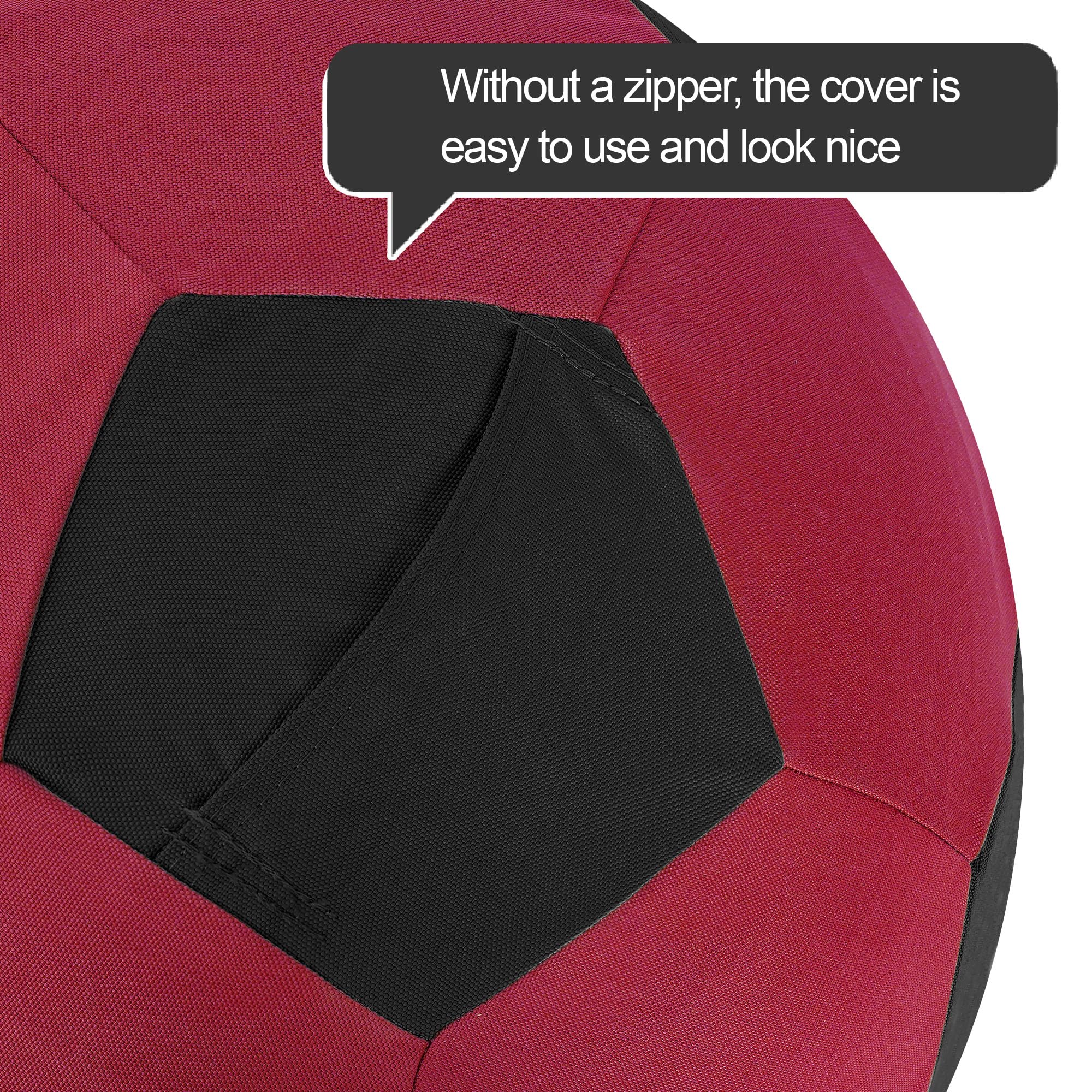 Anc Pop Herding Ball For Horse Ball & Cover 40' Large For Play Herding Ball Horse Toys For Horse (Red & Black)