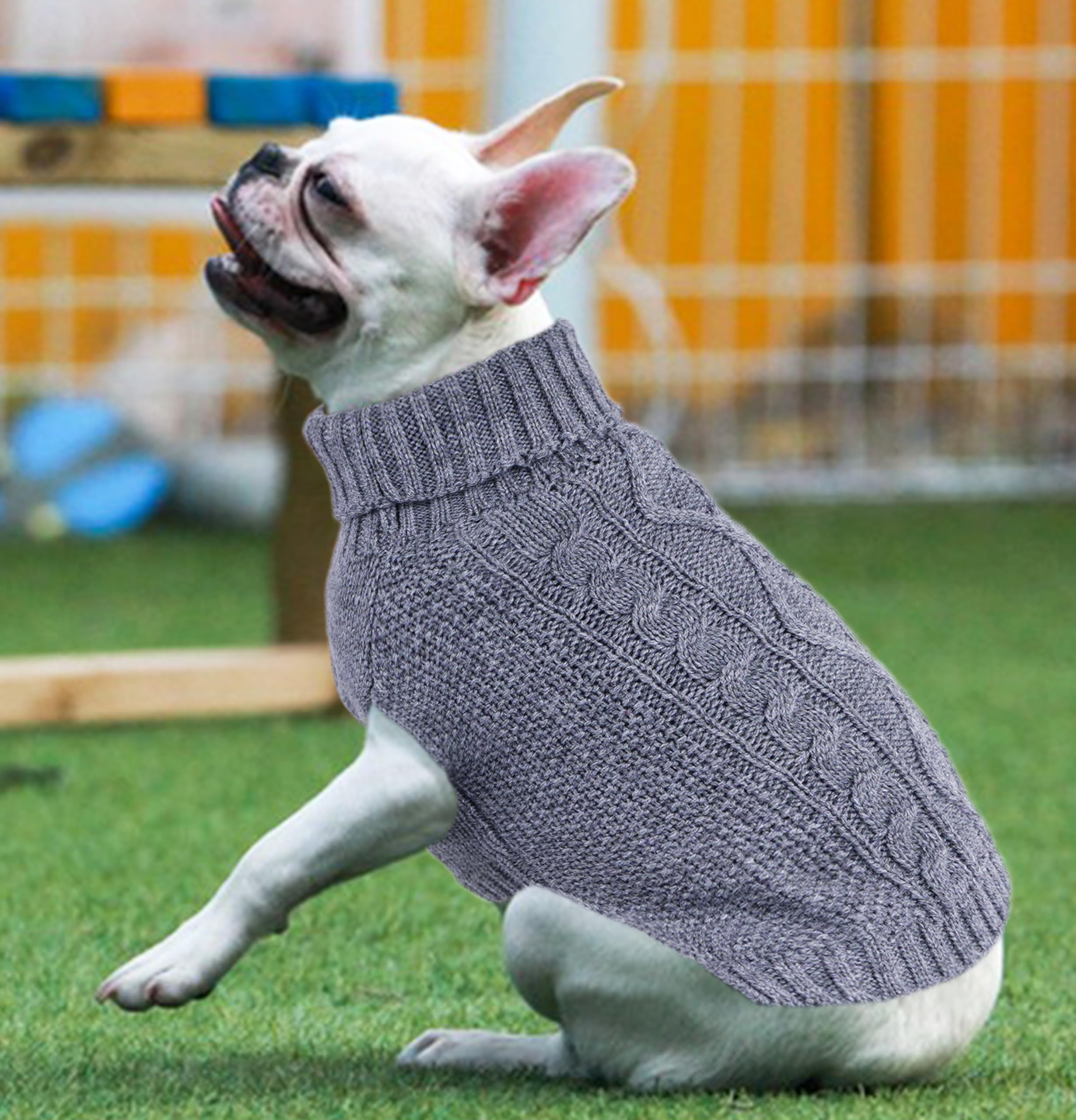 Dog Sweaters for Small Dogs Turtleneck Knitted Sweaters Fall Winter Dog Clothes Girl Boy Dog Clothing Thick Warm Doggy Coat Pupp