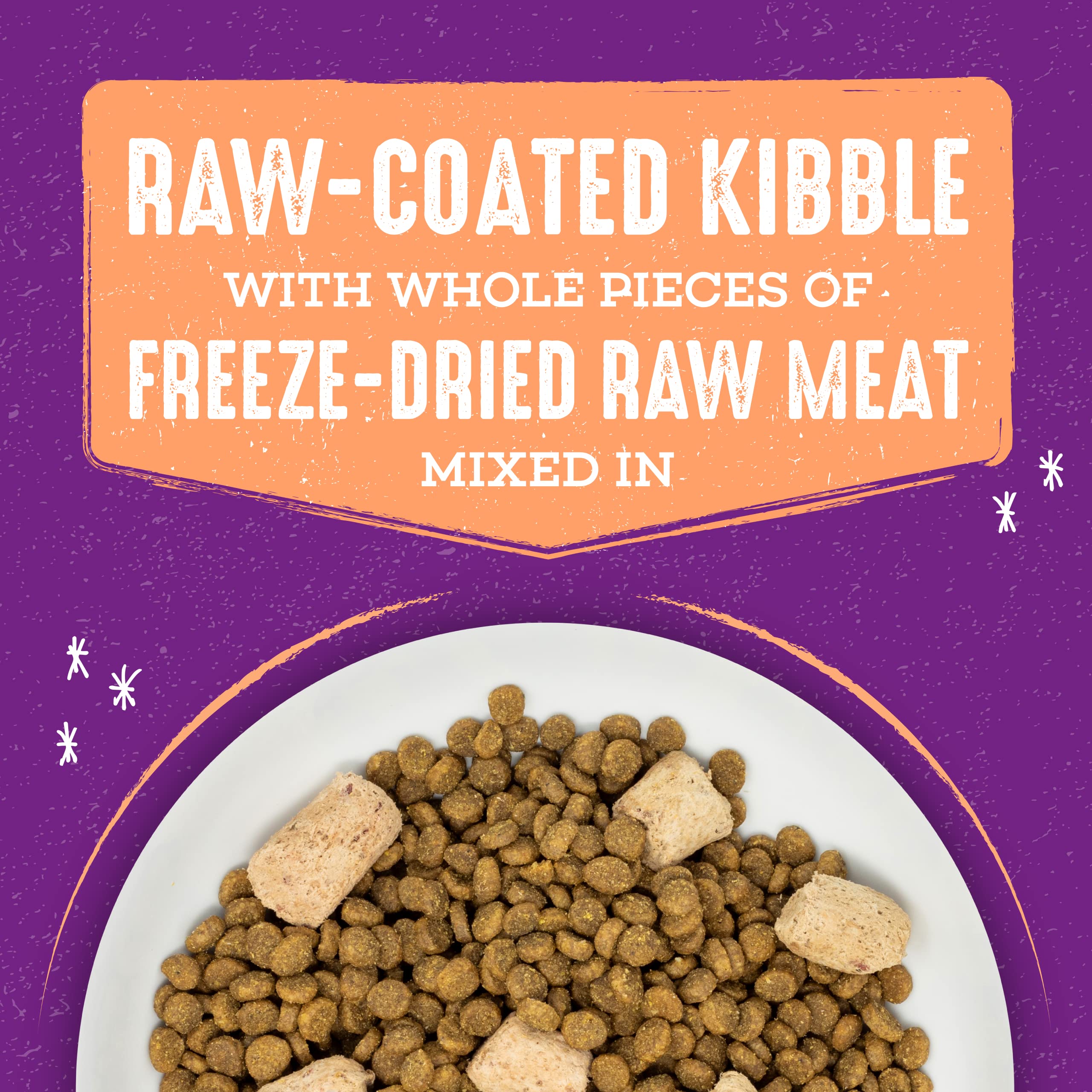 Stella & Chewys Raw Blend Premium Kibble Cat Food - Grain Free, Protein Rich Meals - Wild-Caught Fish Recipe - 2.5 lb. Bag