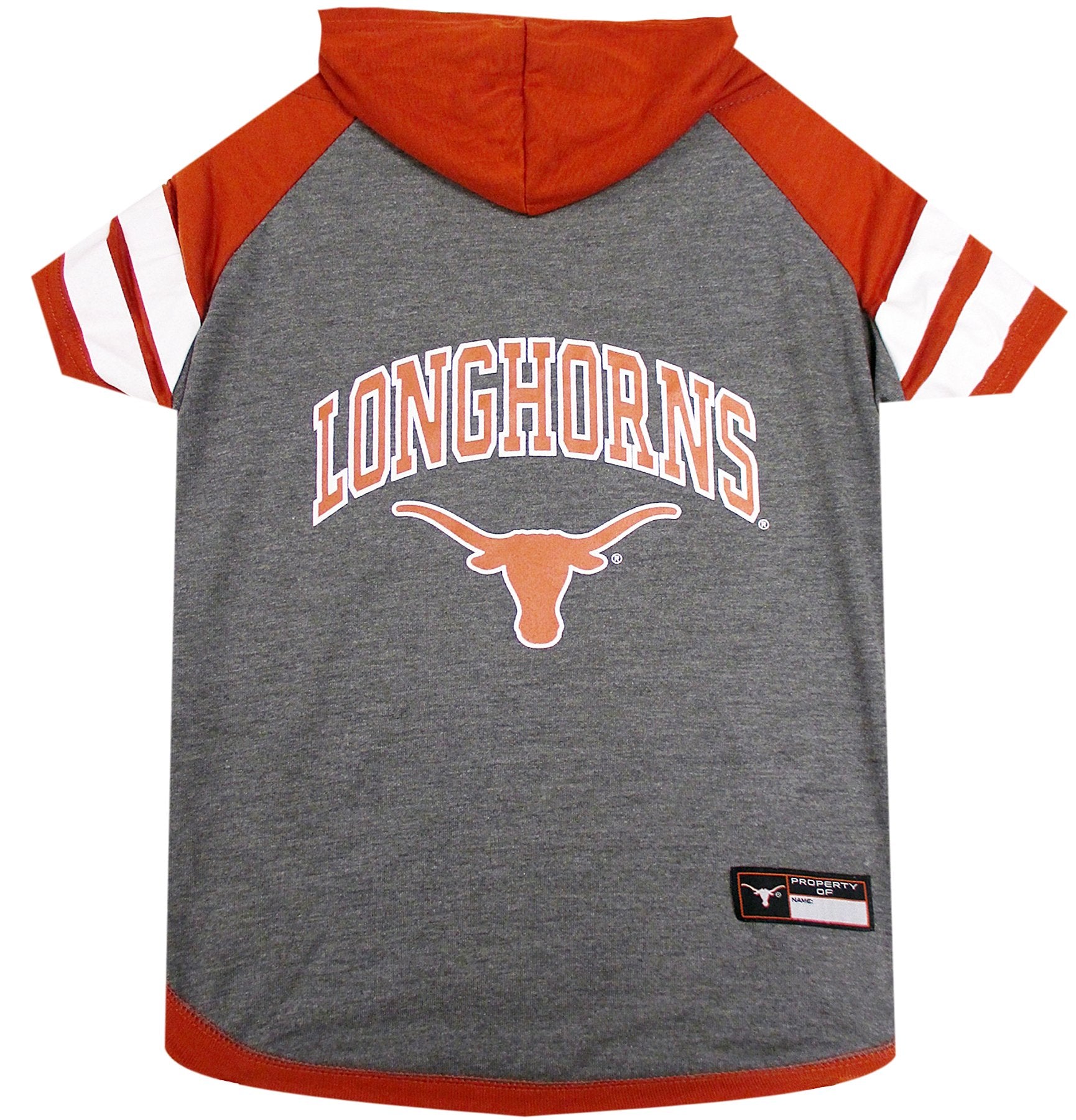 NCAA TEXAS LONGHORNS HOODIE for DOGS & CATS, MEDIUM COLLEGIATE Licensed DOG HOODY Tee Shirt. Sports HOODY T-Shirt for Pets. COLL