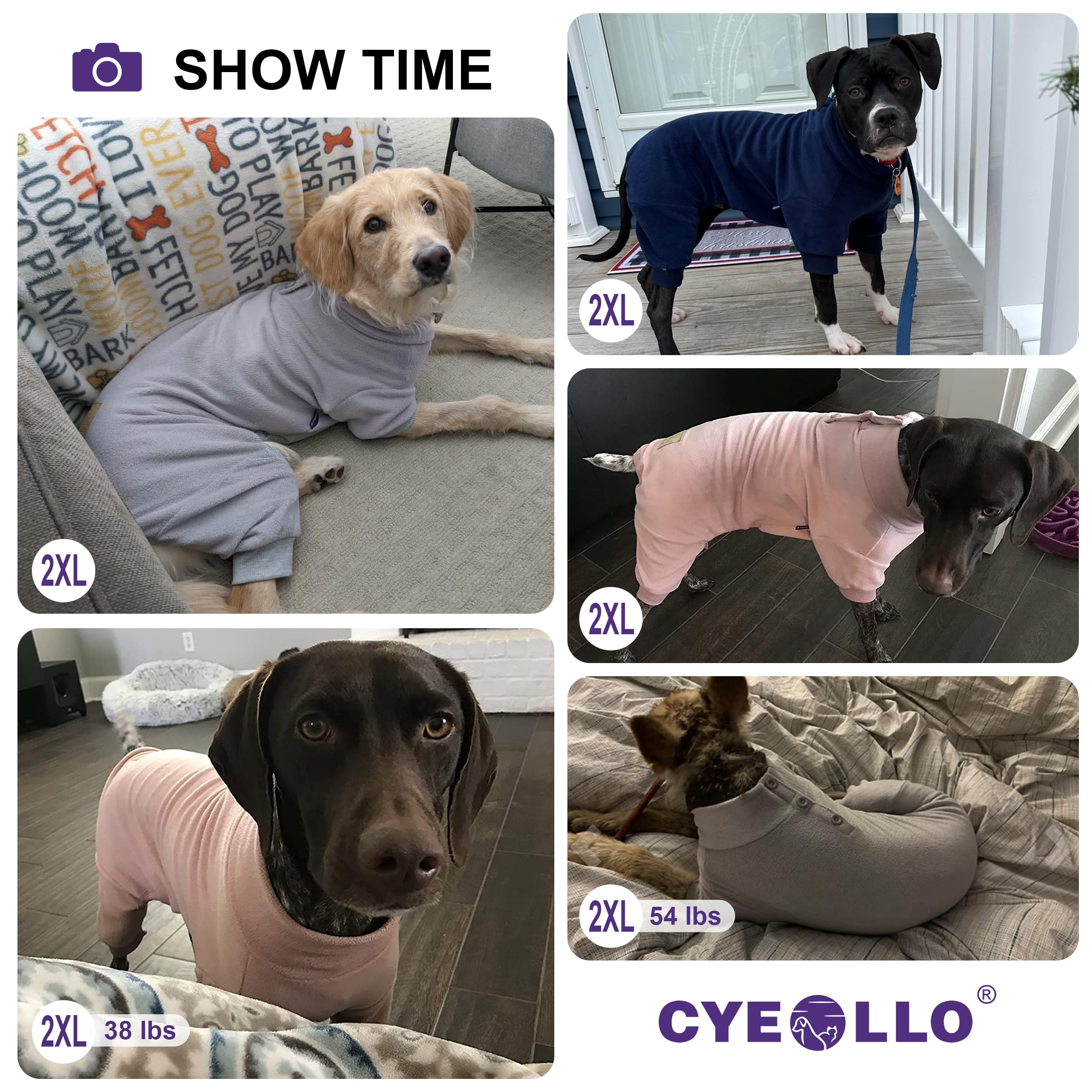 Cyeollo Dog Pajamas Turtleneck Thermal Dog Pjs Fleece Stretchy Jumpsuits Dog Winter Warm Clothes Medium Dog Pajamas For Cold Weather Color Red