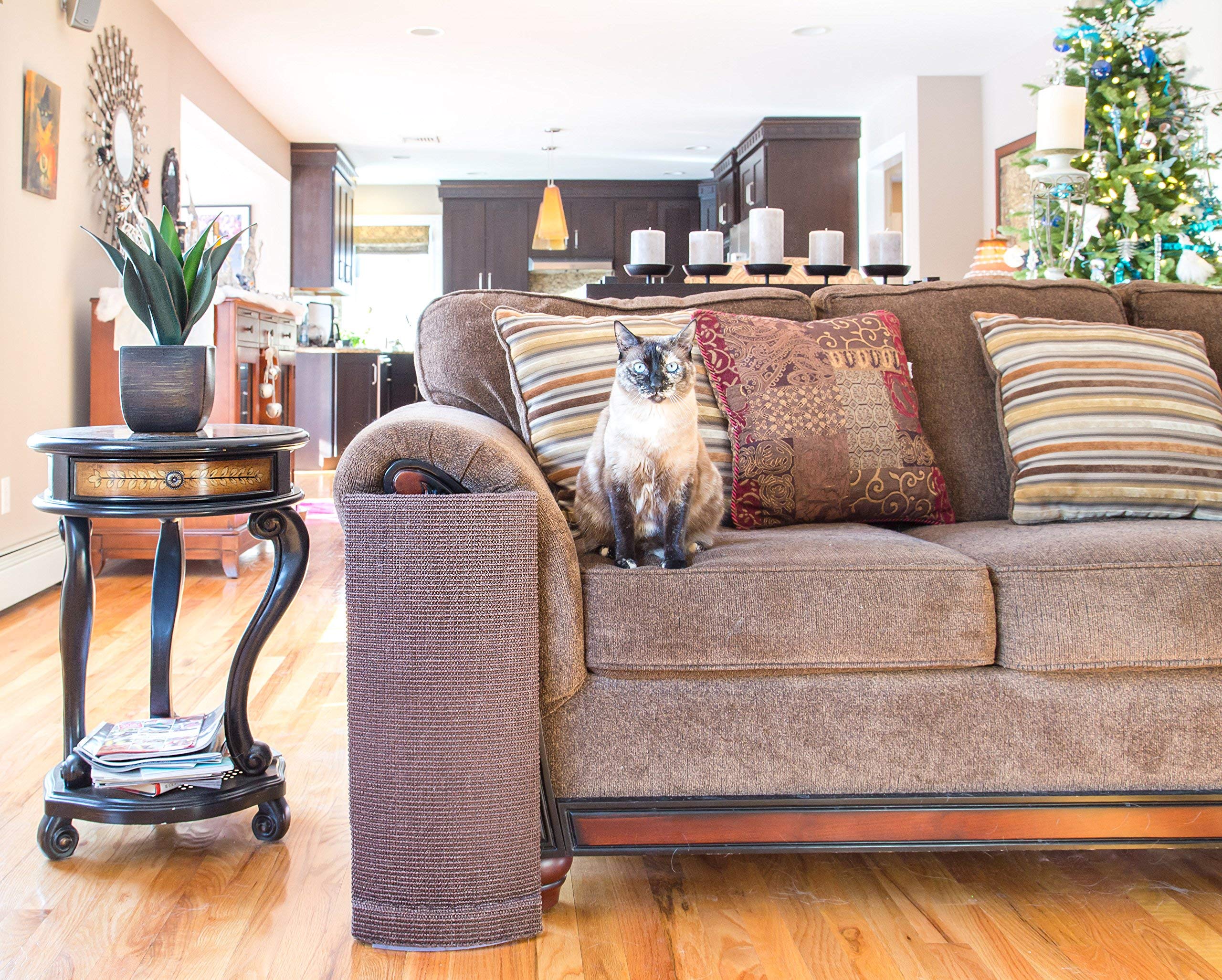 'Sofa-Scratcher' Cat Scratching Post & Couch-Corner / Furniture Protector (Black)