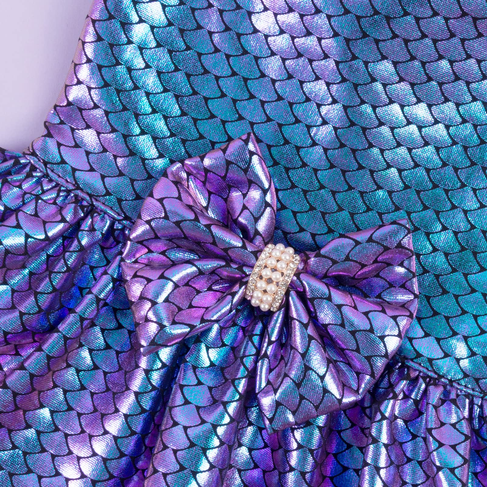 Cutebone Dog Dresses Bling Mermaid Summer Puppy Clothes For Medium Dogs Girl Sequins Skirt Dd10L