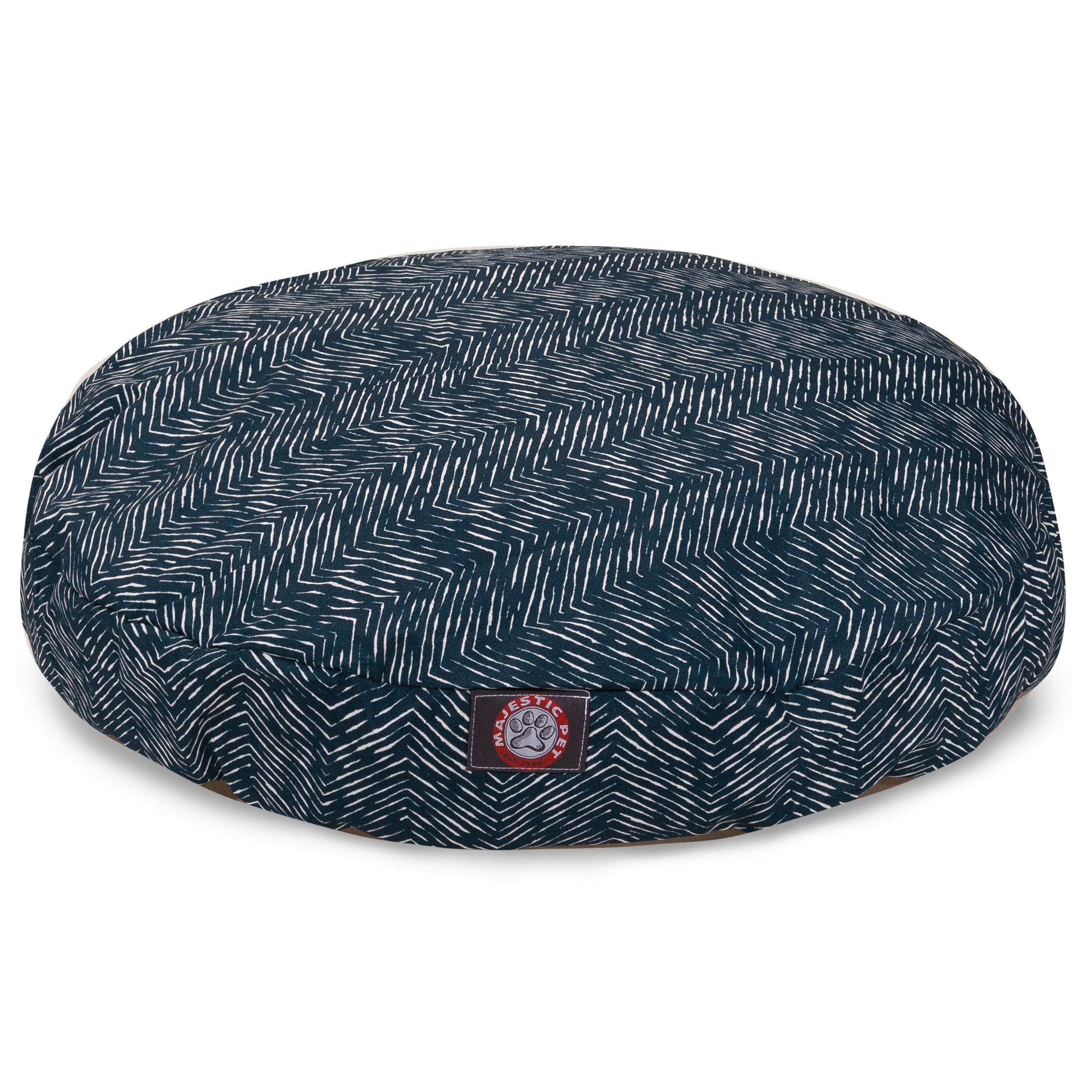 Majestic Pet Navy Blue Native Medium Round Indoor Outdoor Pet Dog Bed With Removable Washable Cover Products