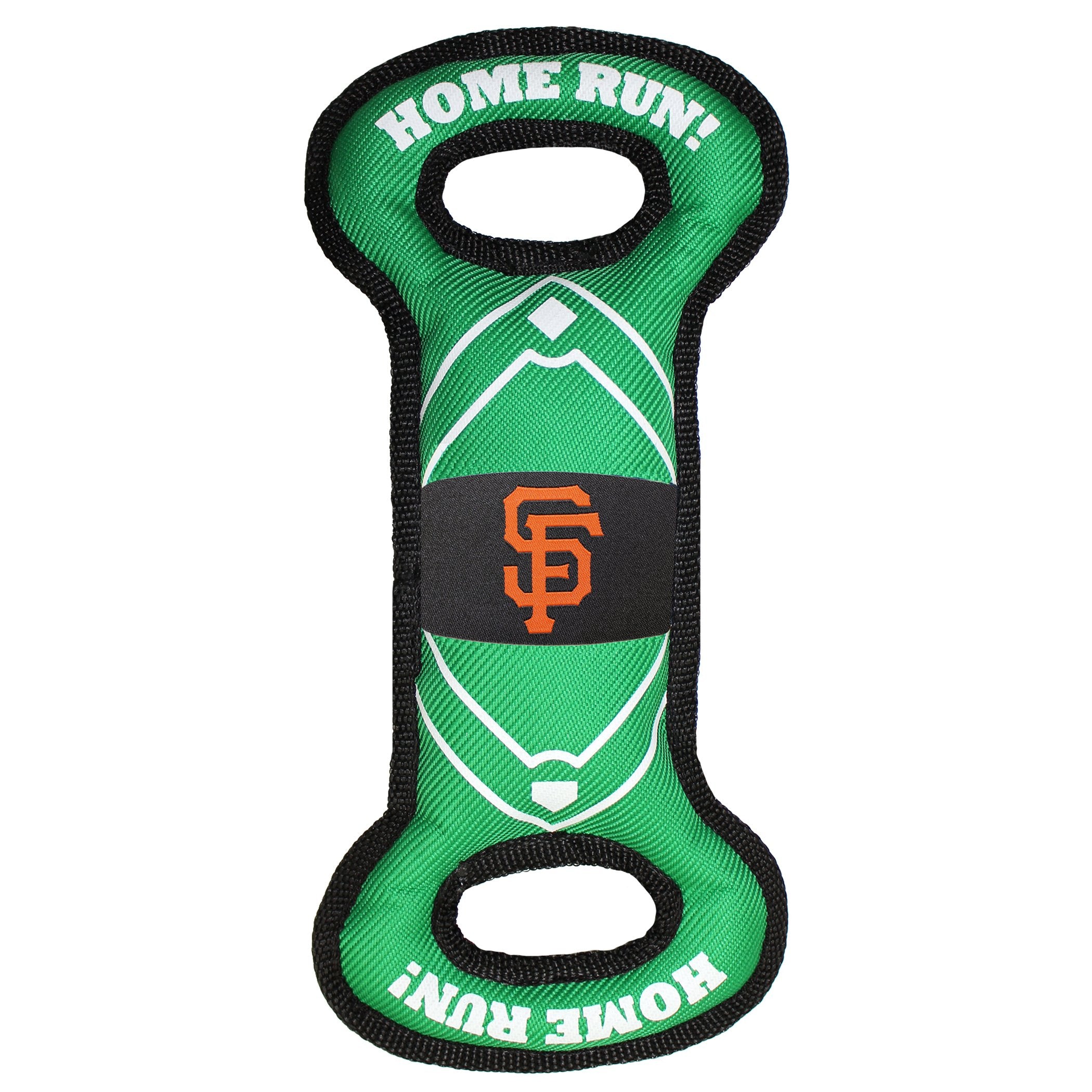 Mlb San Francisco Giants Baseball Field Dog Toy With Double Rim Stitching & Inner Squeaker