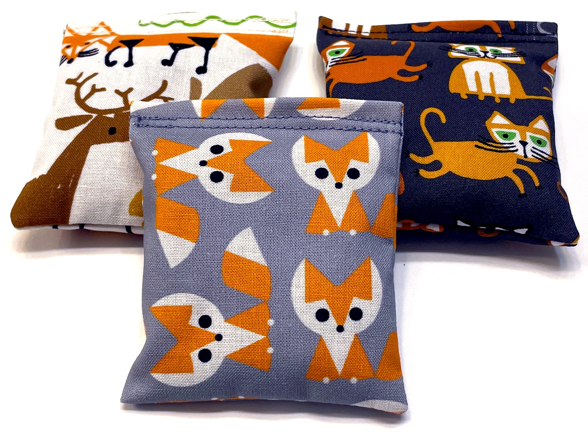 Organic Catnip Toys, Made With Gots Certified Organic Fabric, Organic Catnip, Organic Thread, One Package Of 3 Toys, Handmade In