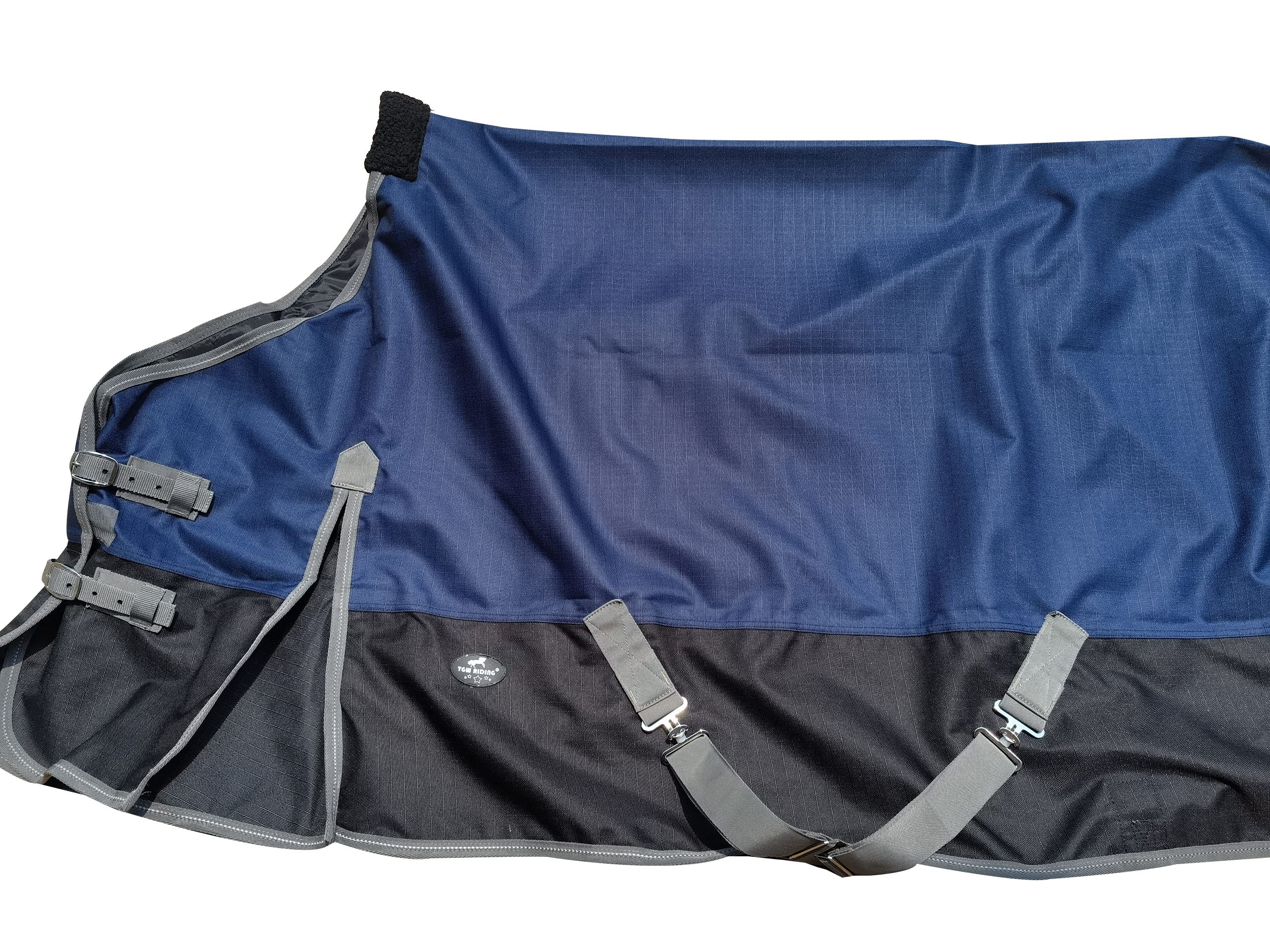 1200Denier Waterproof And Breathable Horse Sheet Tgw Rding Horse Blanket (80'', Navy Blue)