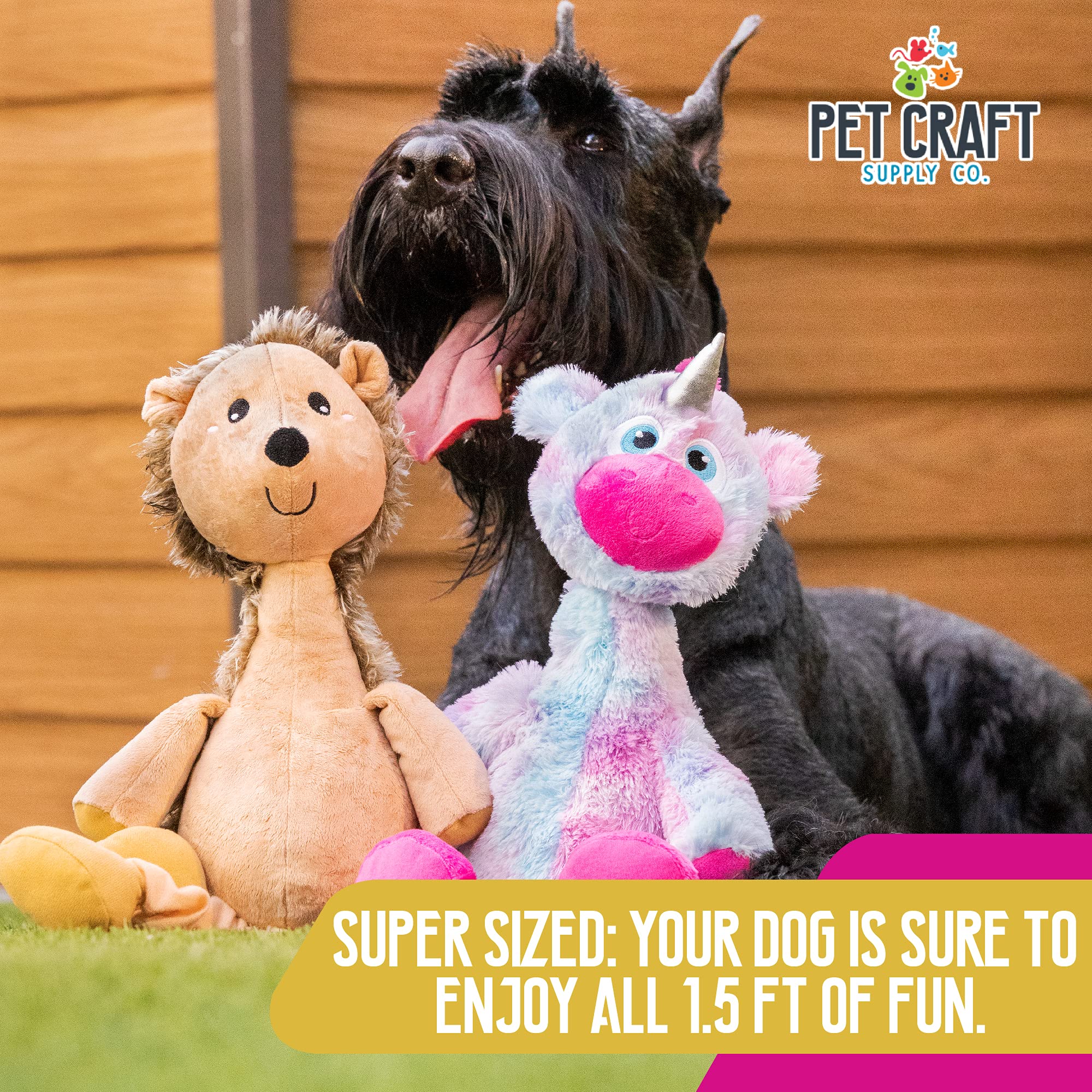 Pet Craft Supply Jiggle Giggle Dog Toys Funny Cute Giggling Sound Wiggly Shaking Tug Fetch Soft Chew Cuddle Plush Interactive Big Dog Toy For Medium To Large Breeds Multipack Boredom Relief