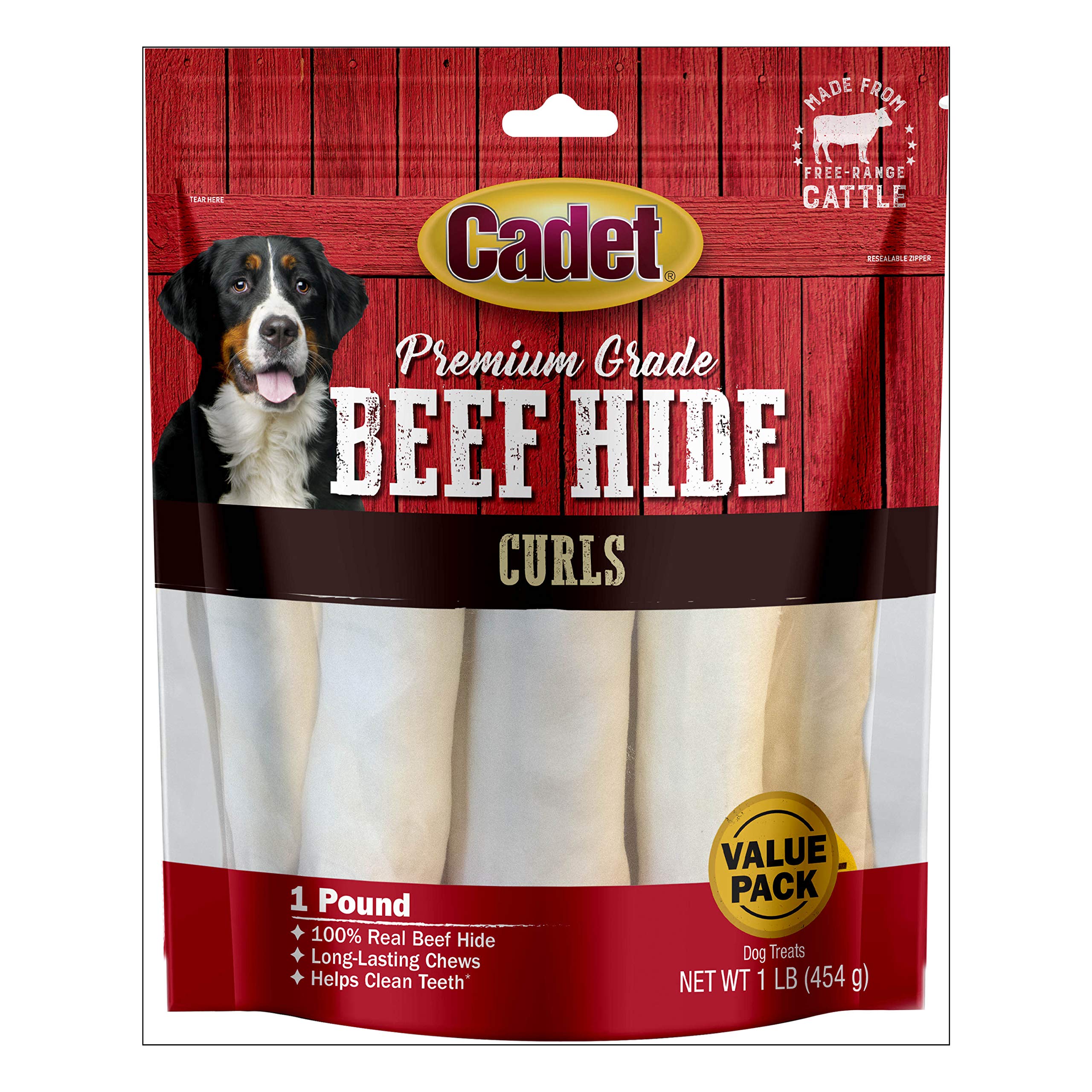 Cadet Premium Grade Beef Hide Chew Curls