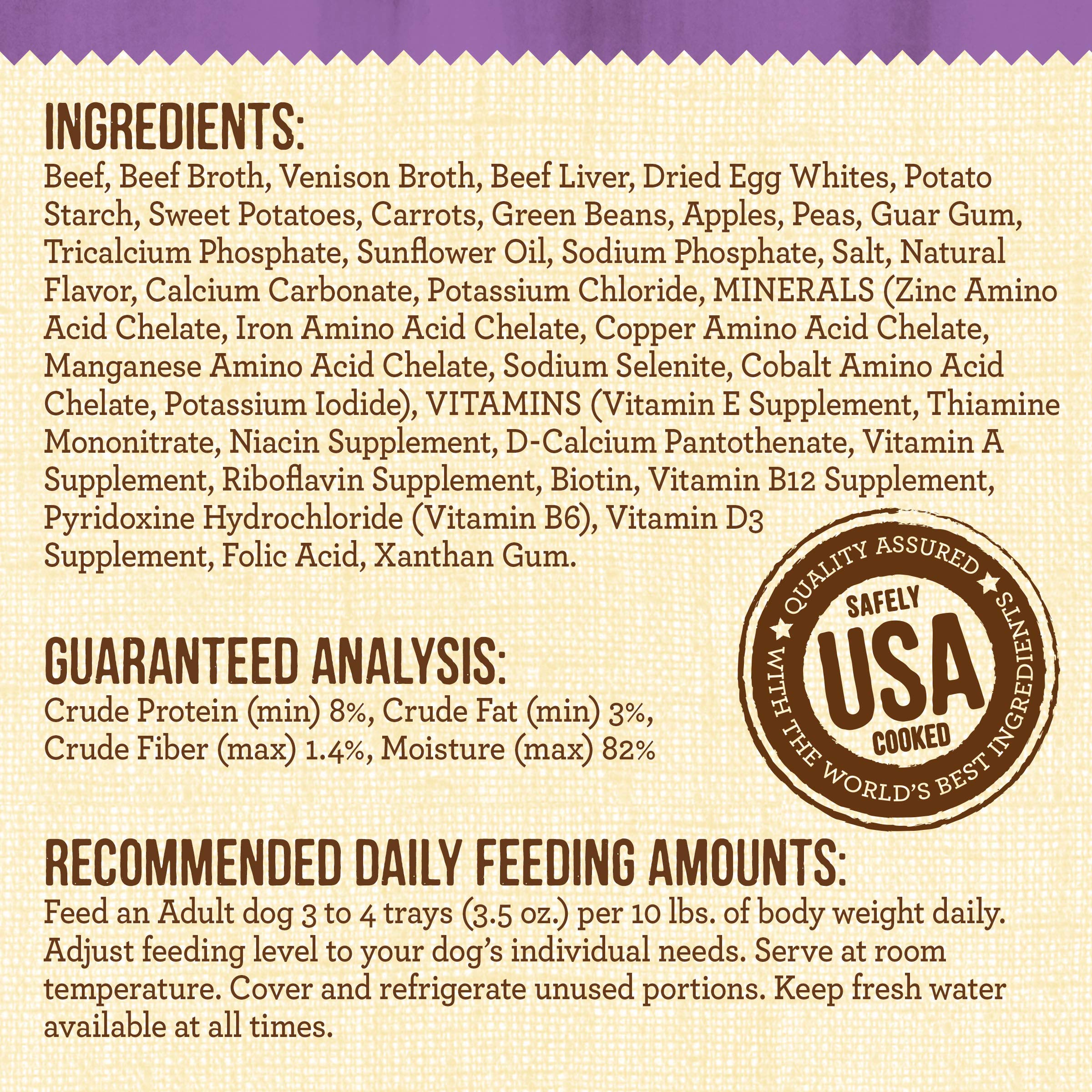 Merrick Lil Plates Grain Free And Gluten Free Natural Wet Dog Food For Small Dogs, Soft Itsy Bitsy Beef Stew - (Pack of 12) 3.5
