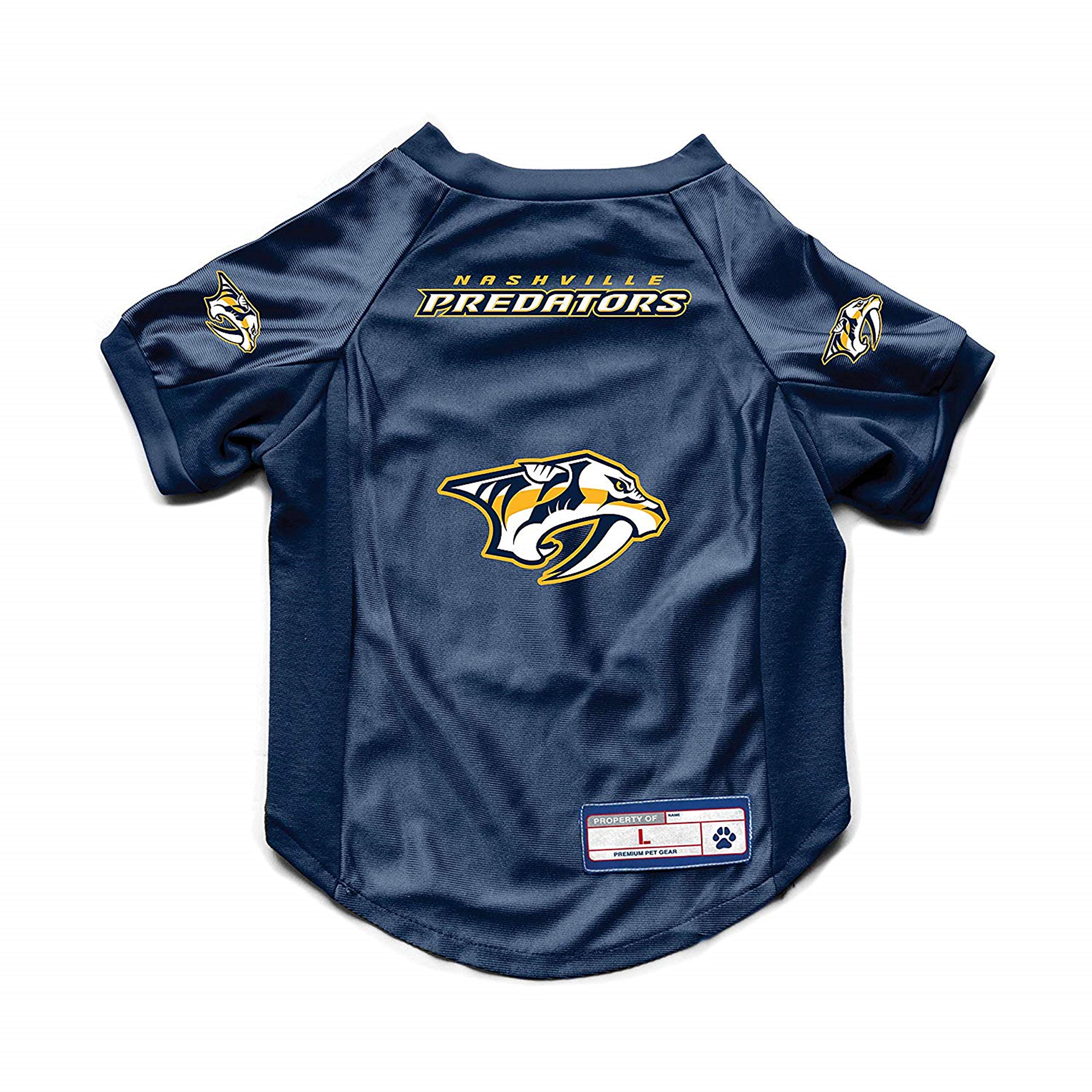 Nashville Predators Pet Jersey Stretch Size Xs - Special Order