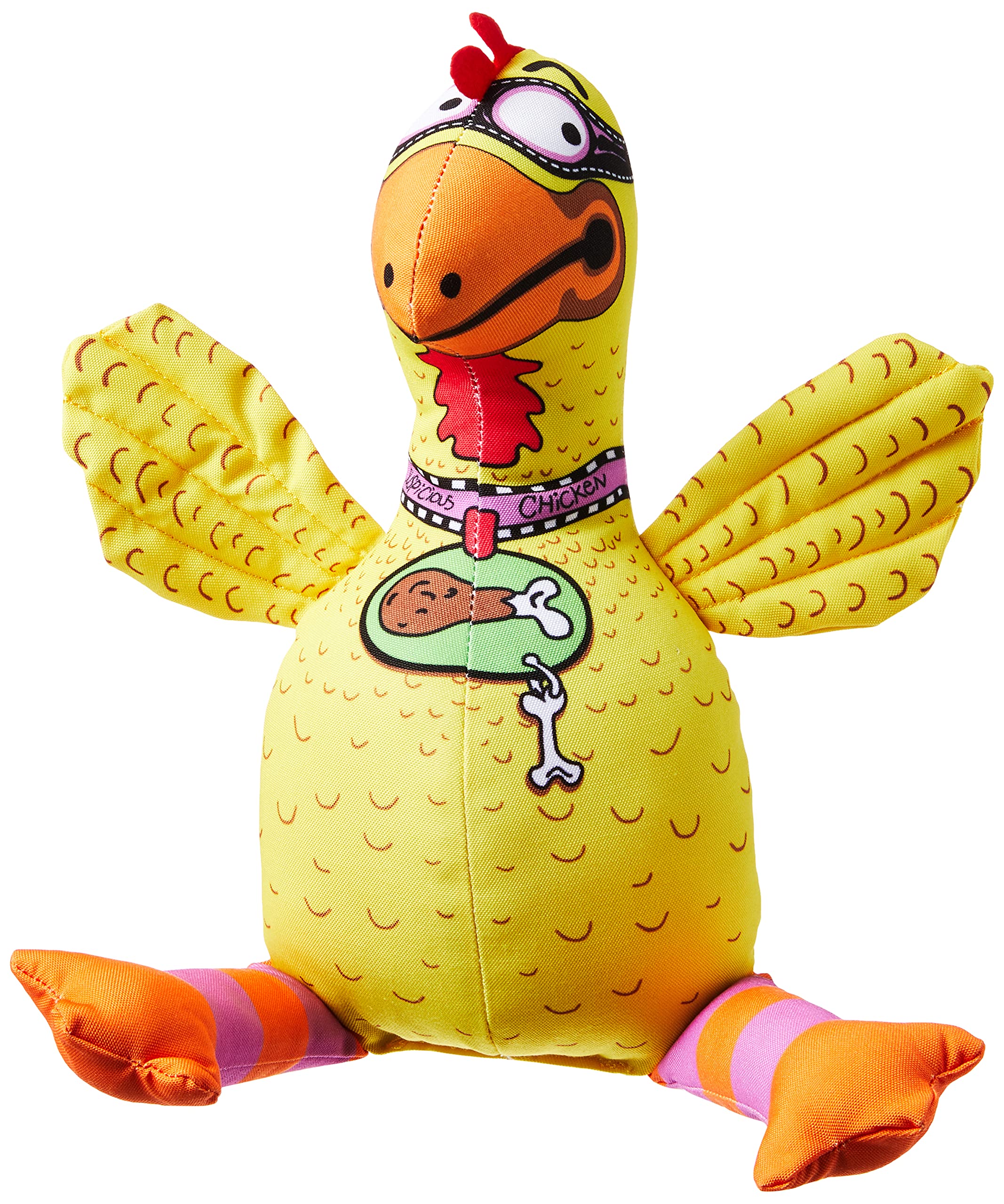 Fatcat Dog Toys - Barnyard Bullies Plush Dog Toy - Made With Heavy Duty Canvas & Includes Squeaker