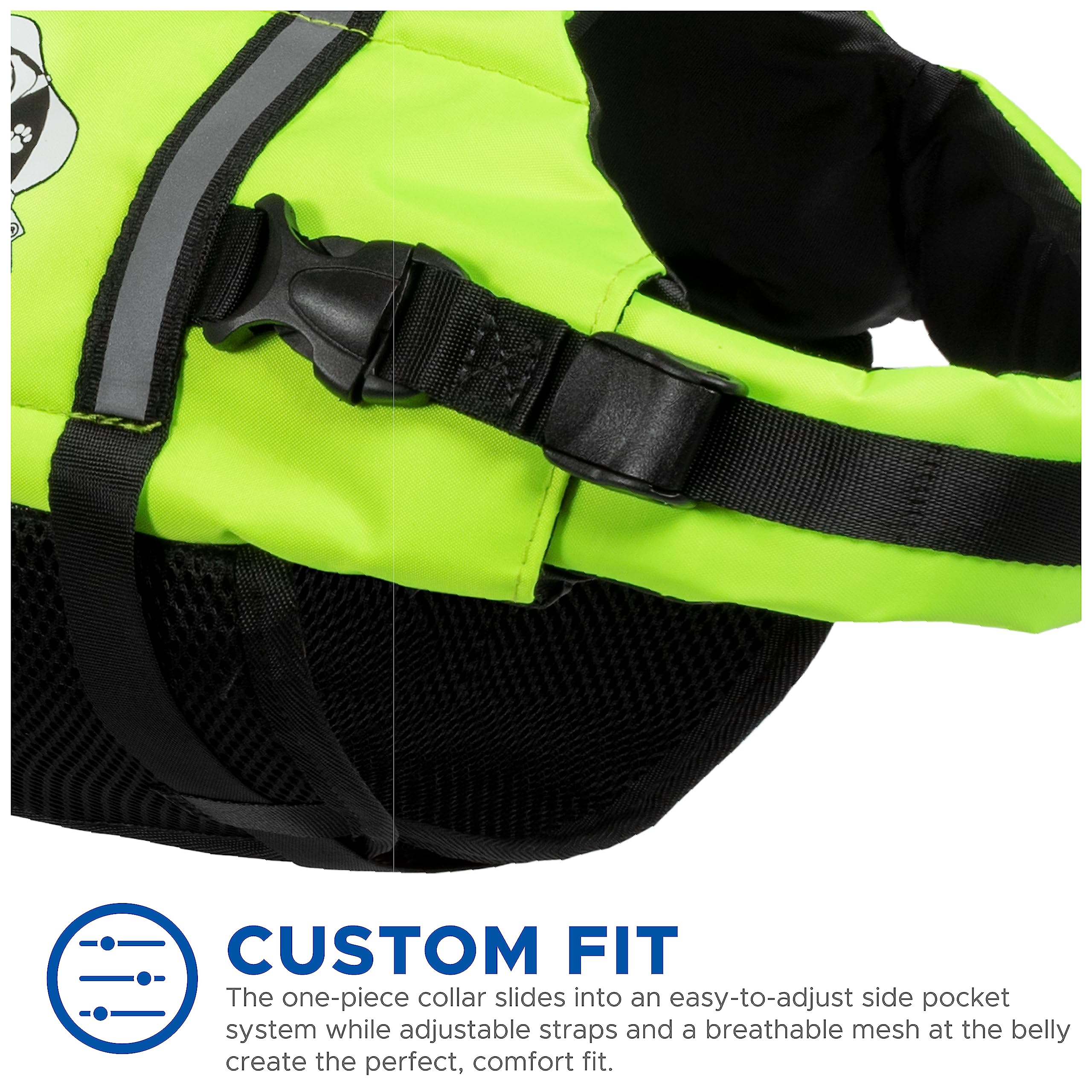 Paws Aboard Dog Life Jacket - Keep Your Canine Safe With A Nylon Life Vest - Designer Life Jackets - Perfect For Swimming And Bo