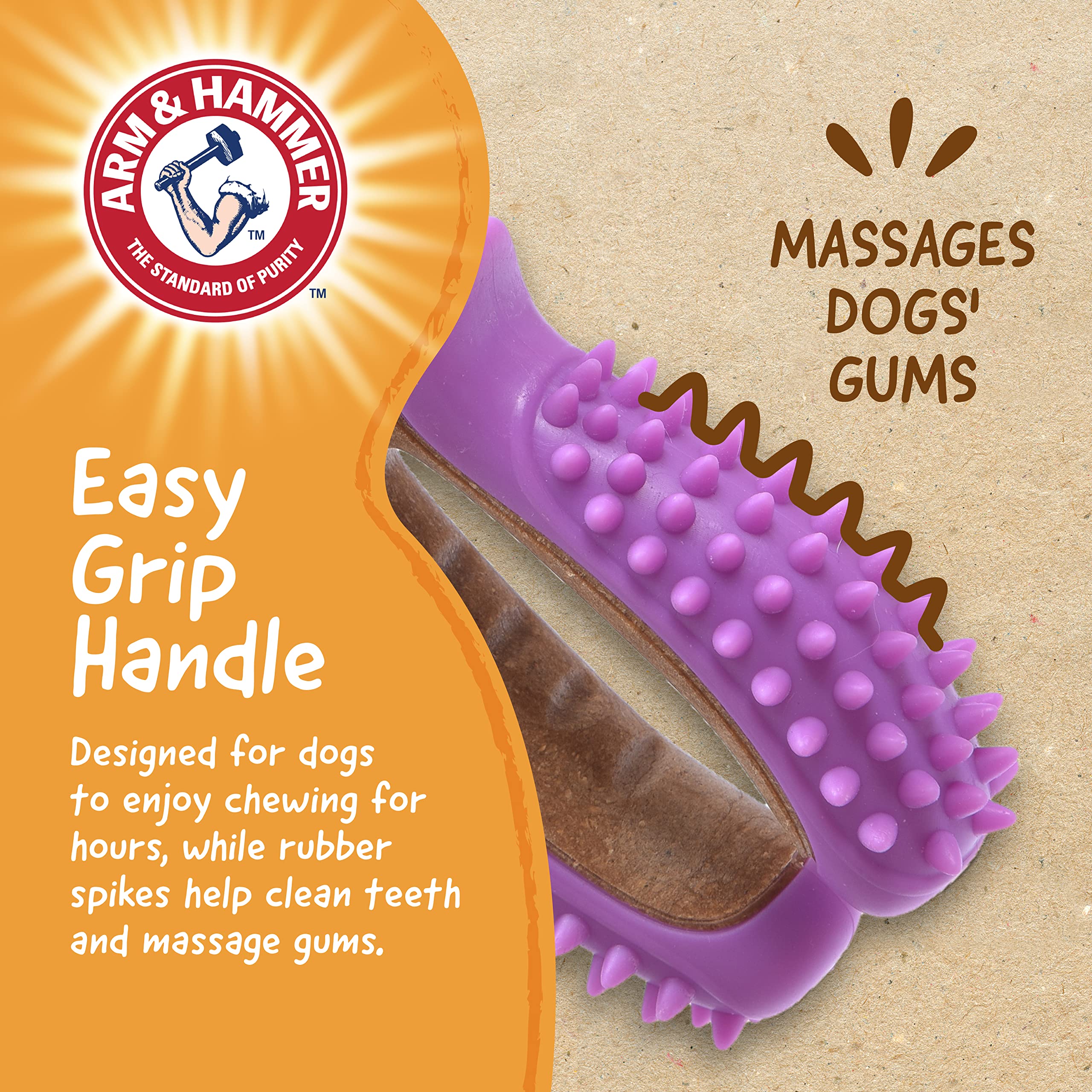 Arm & Hammer for Pets Chew Tools Collection: Wood Blend Pliers Chew Toy for Dogs | Compressed Wood Dog Chew Toys with Baking Sod