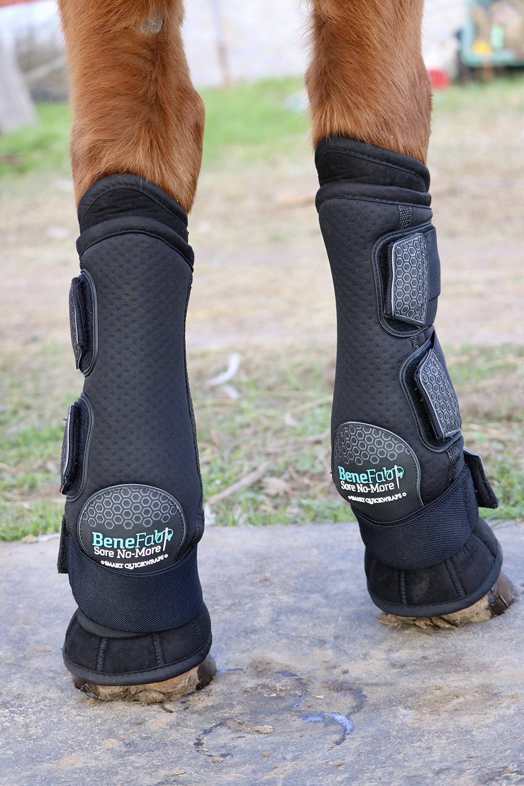 Benefab Therapeutic Smart Hind Quickwrap | 1 Pair/2Pcs Wraps With Far-Infrared Technology & Magnetic Therapy | Stable Or Shippin