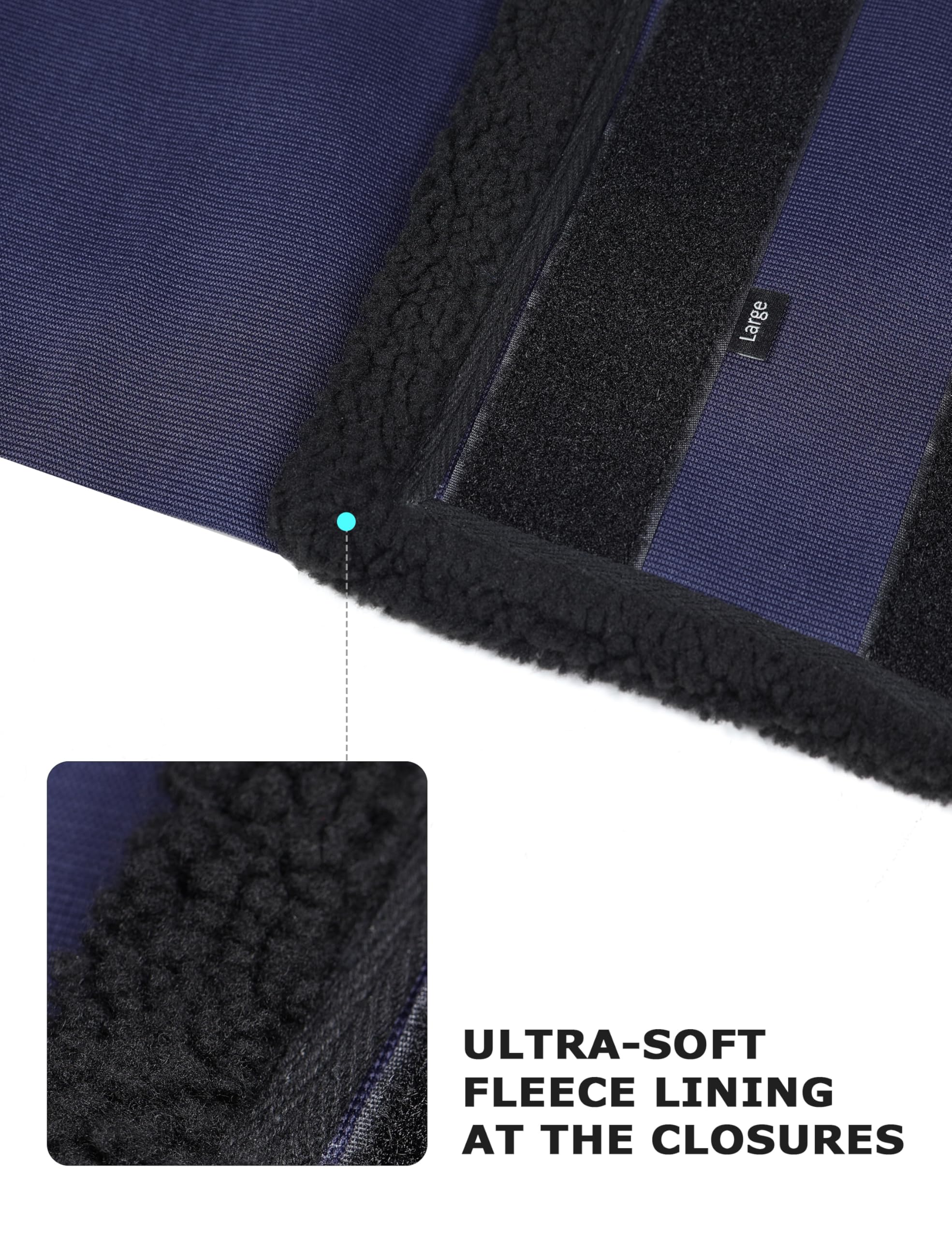 Harrison Howard Horse Belly Guard Body Bandage Wrap Spur Mark Protector Belly Cover Skin Guard Navy Xl