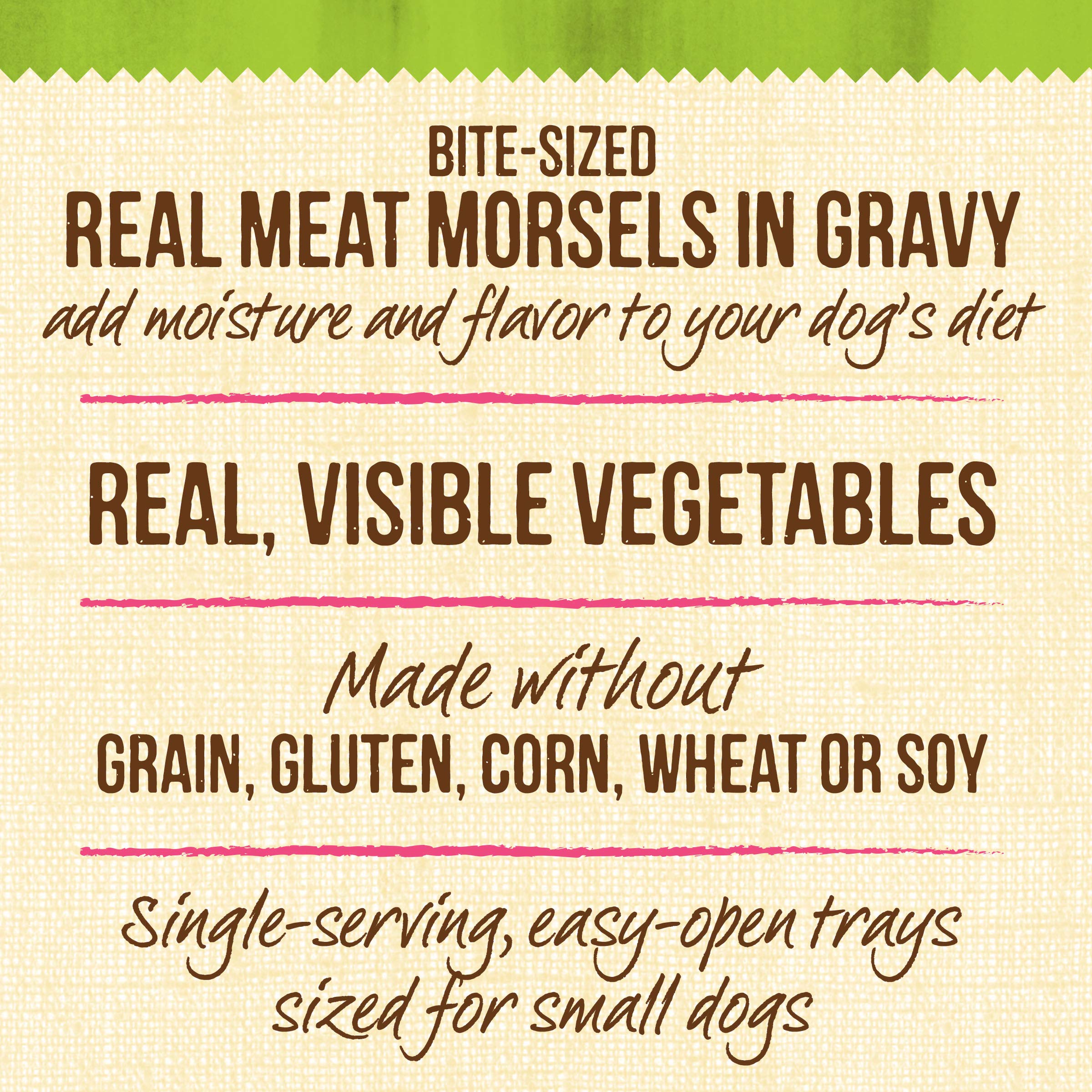 Merrick Lil Plates Grain Free And Gluten Free Natural Wet Dog Food For Small Dogs, Soft Little Lamb Chop Stew - (12) 3.5 oz. Tub