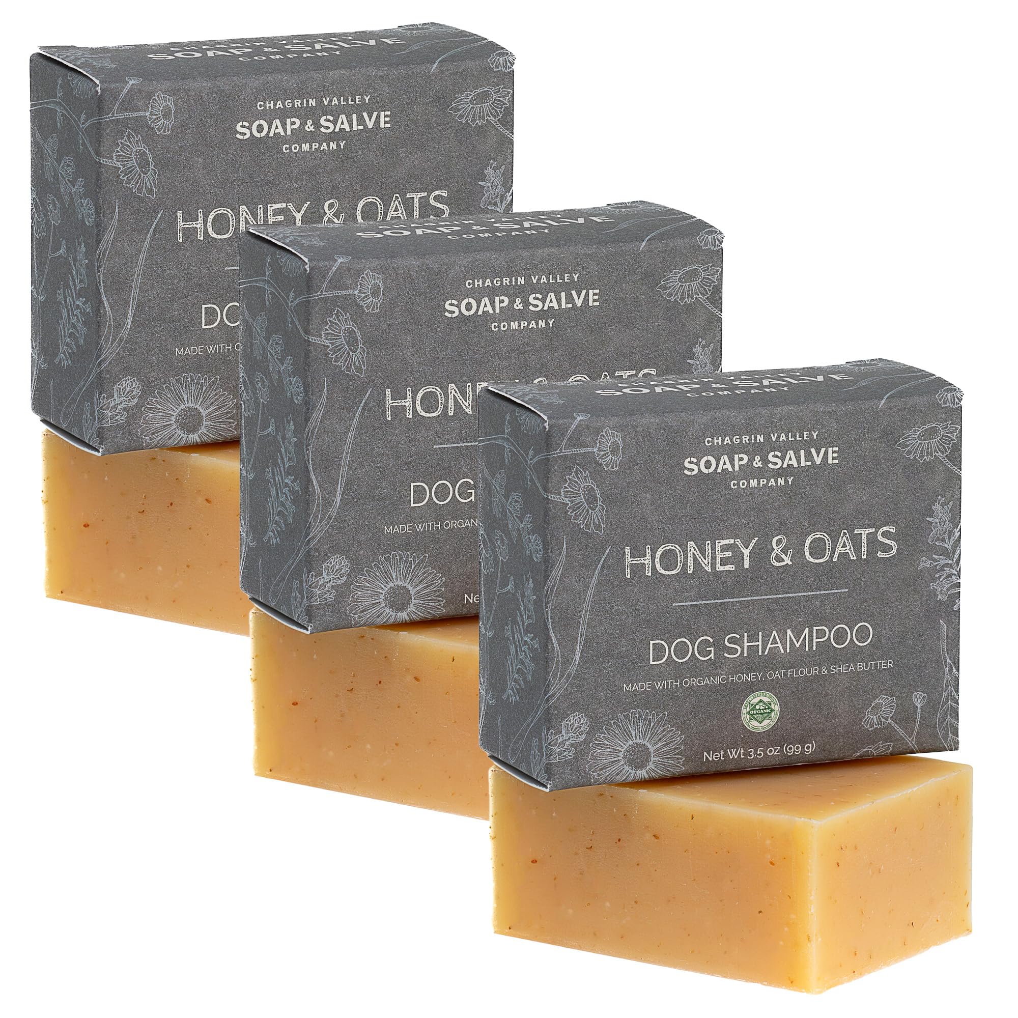 Chagrin Valley Soap & Salve Certified Organic Dog Shampoo and Conditioner - Puppy Shampoo Itchy Skin Relief and Puppy Essentials