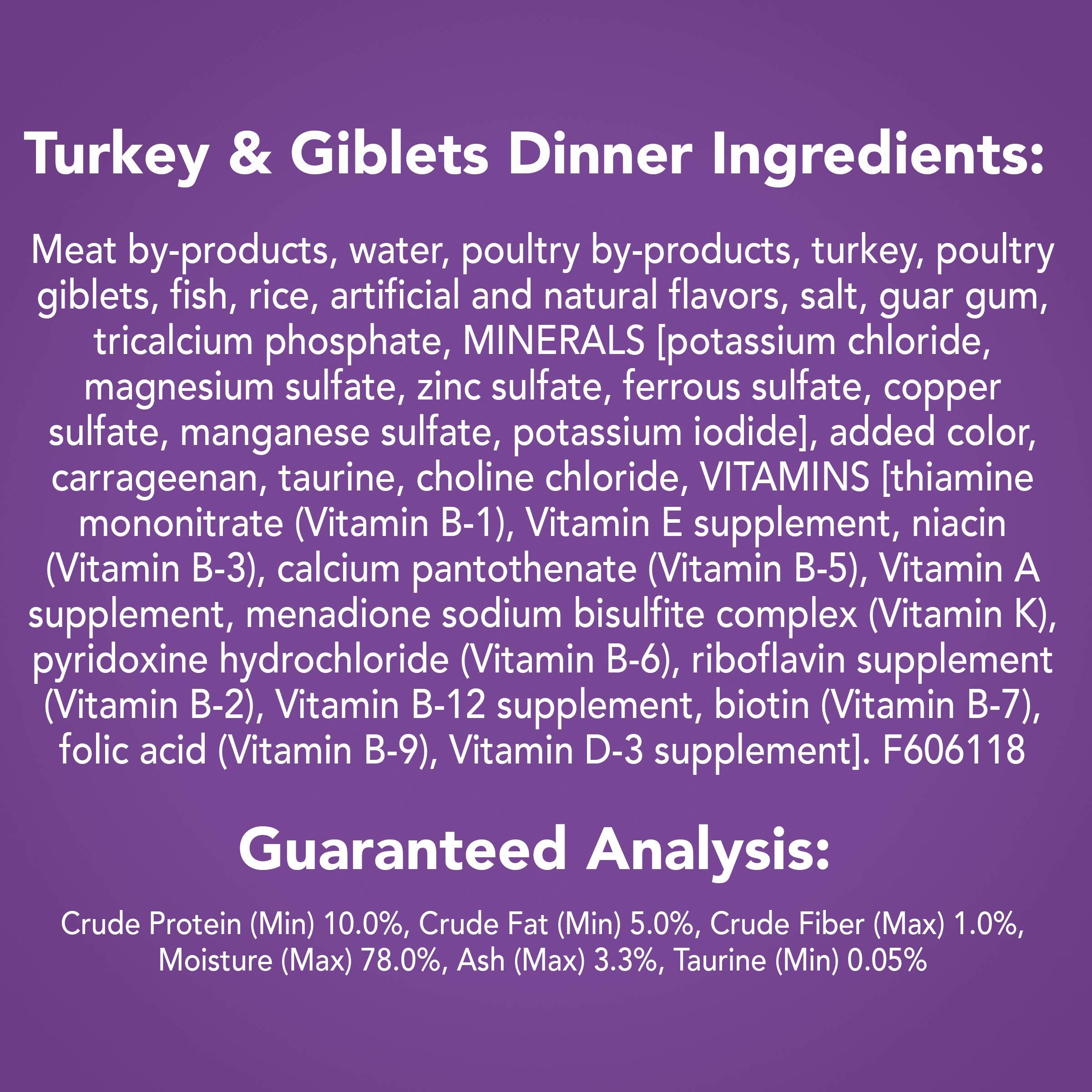 Purina Friskies Wet Cat Food Pate Turkey and Giblets Dinner - (Pack of 24) 5.5 oz. Cans