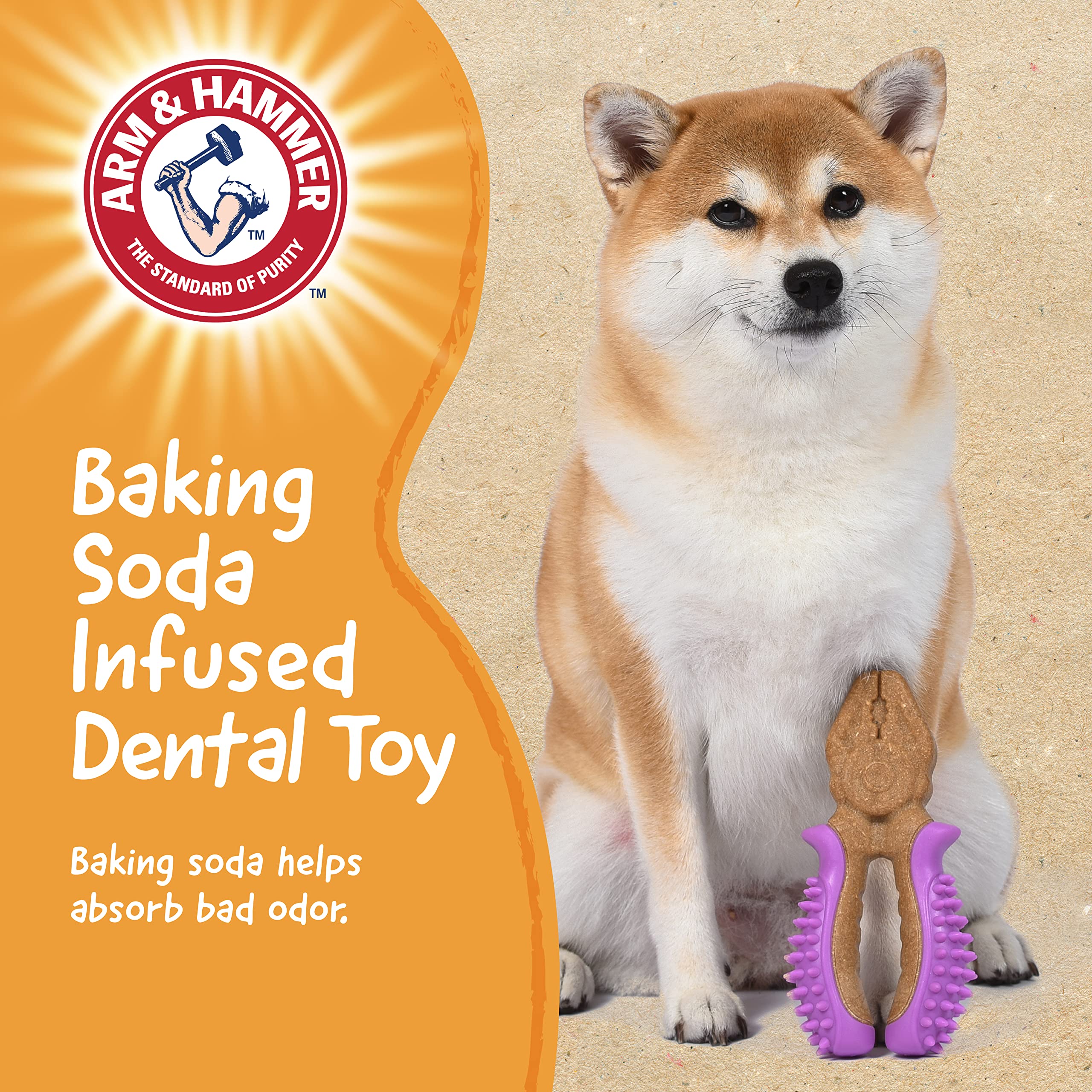 Arm & Hammer for Pets Chew Tools Collection: Wood Blend Pliers Chew Toy for Dogs | Compressed Wood Dog Chew Toys with Baking Sod