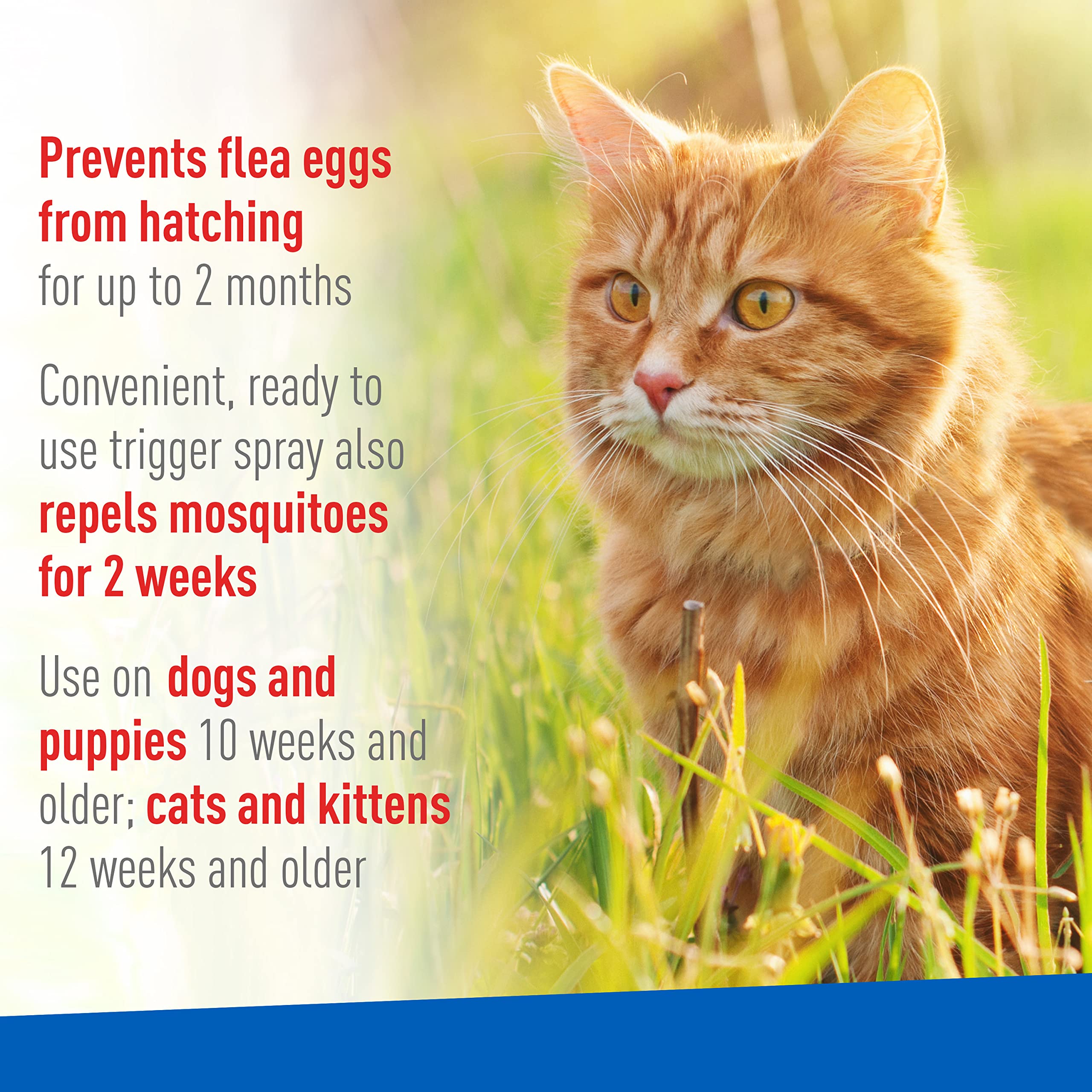 Adams Plus Flea & Tick Spray with Precor ; Kills Adult Fleas, Flea Eggs, Flea Larvae, Ticks, and Repels Mosquitoes For Up To 2 W