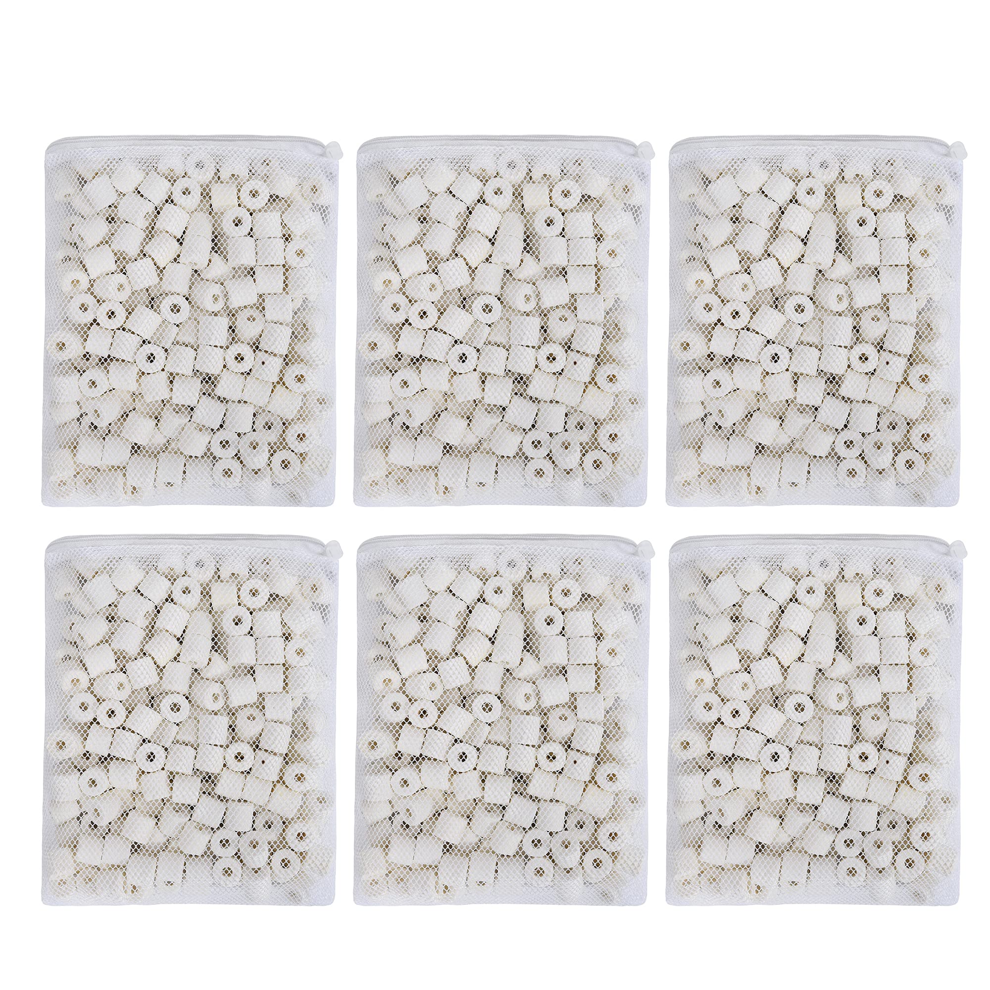 Aquarium Fitler Media Ceramic Rings, Bio Ceramic Filter Media For Pond Fish Tank Canister Filter (6 Lbs)